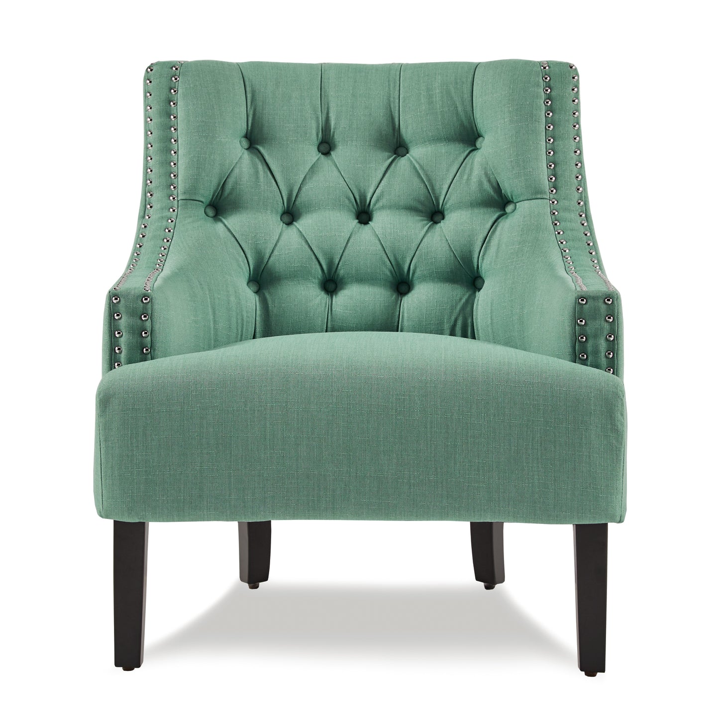 Homelegance Charisma Accent Chair in Teal with Button Tufting and Nailhead Trim 1194TL