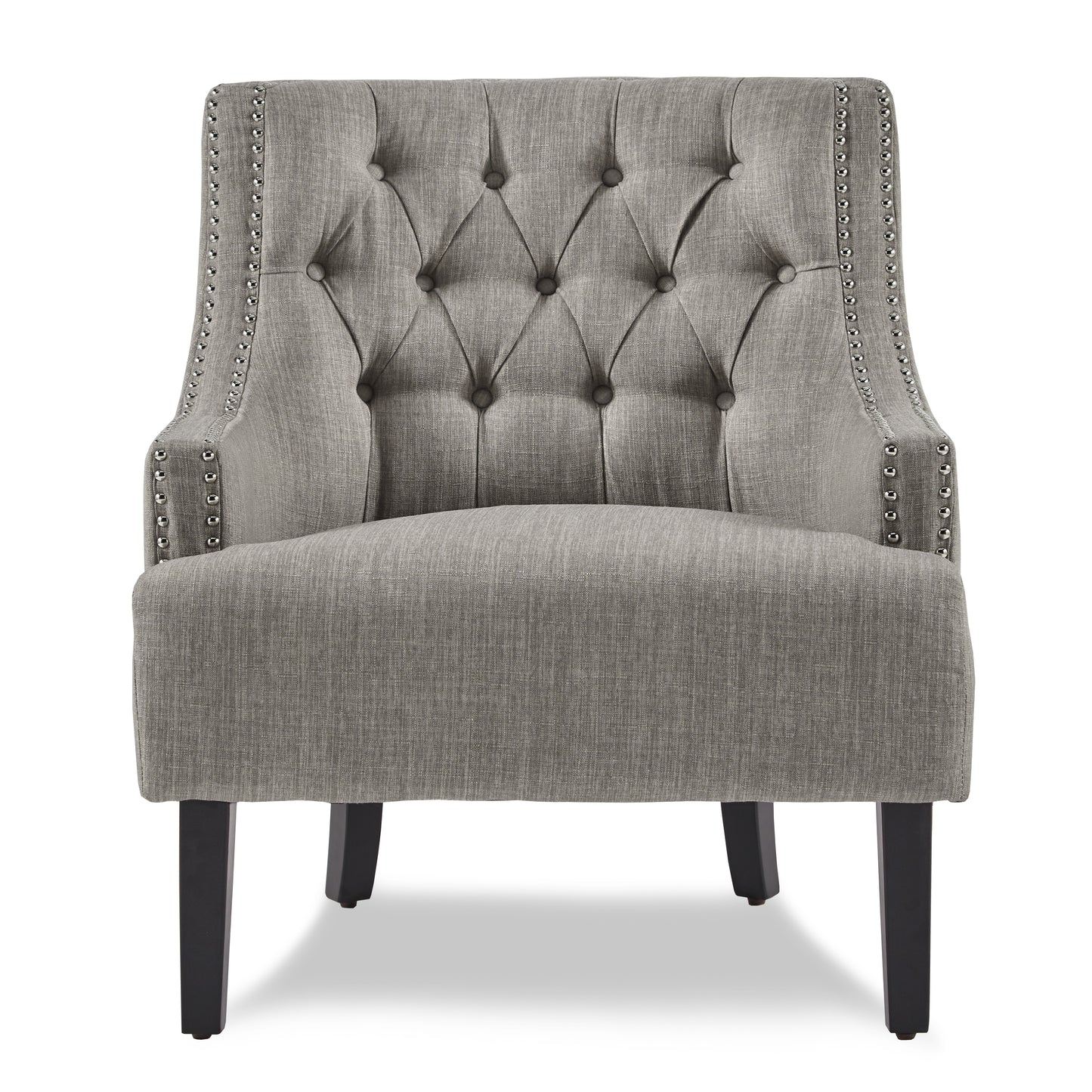 Homelegance Charisma Accent Chair in Textured Taupe with Button Tufting 1194TP