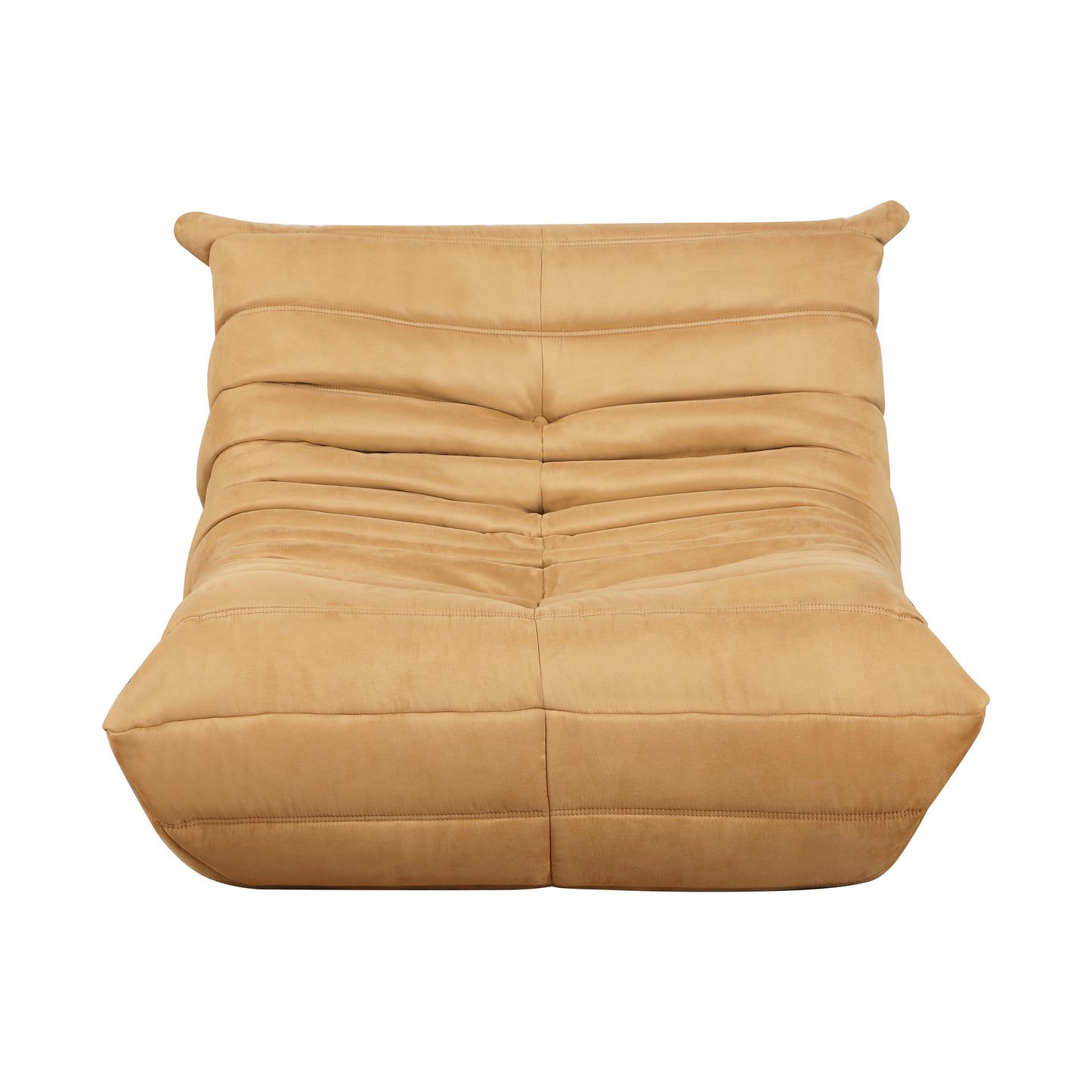 Homelegance Seven Accent Chair in Yellow Microfiber with Button Tufted Detail 1203YW-1