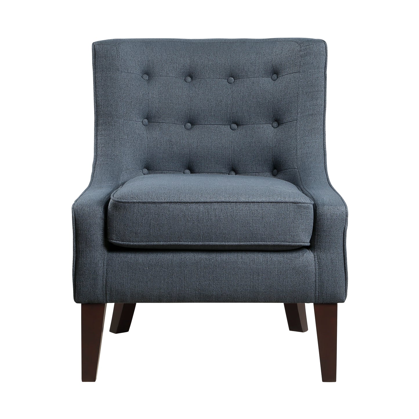 Homelegance Margaret Accent Chair in Textured Blue Fabric 1208BUE-1