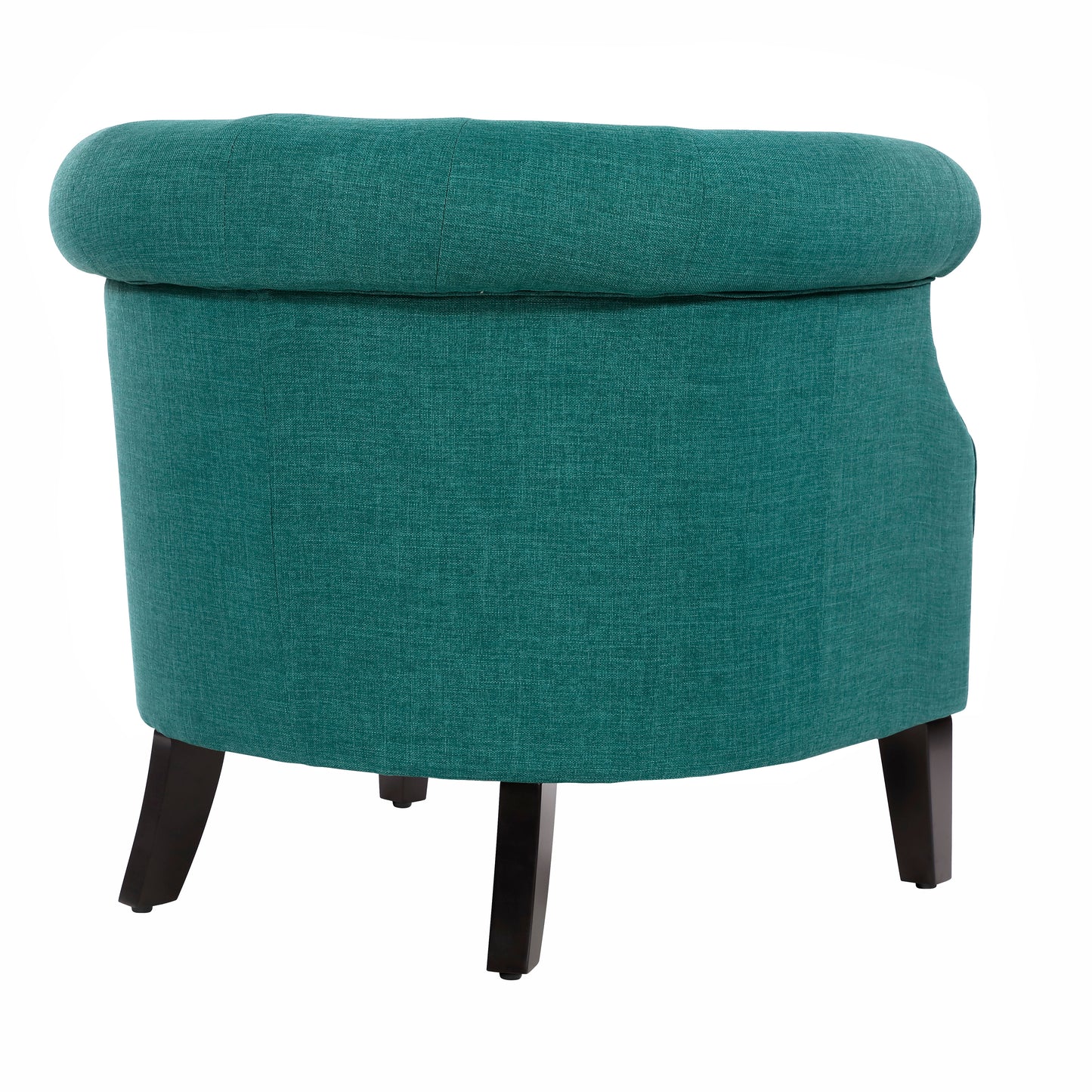 Homelegance Karlock Accent Chair in Teal with Button-Tufted Barrel Back 1220F3S