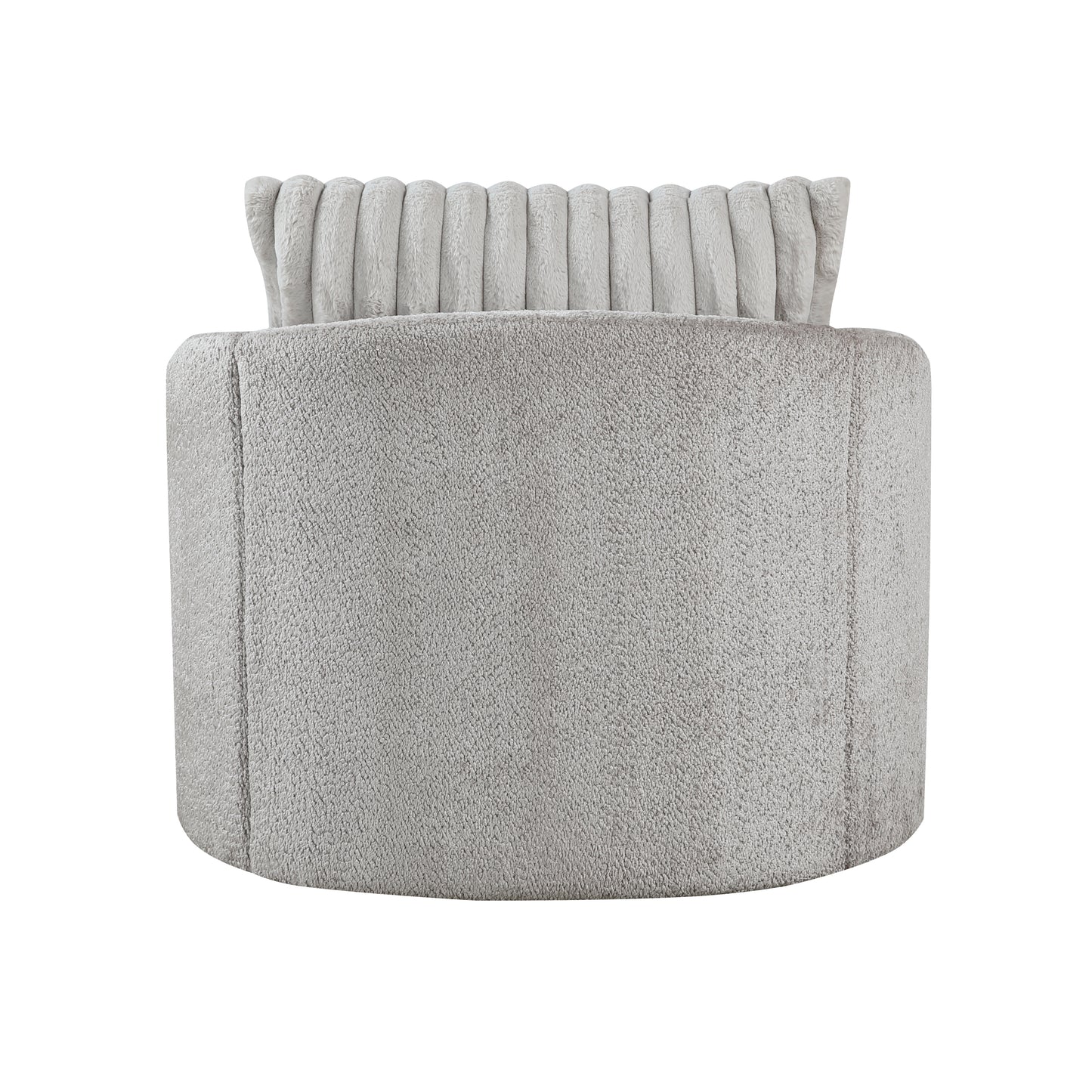Homelegance Francine Swivel Chair Gray Chenille Upholstery 1239-1