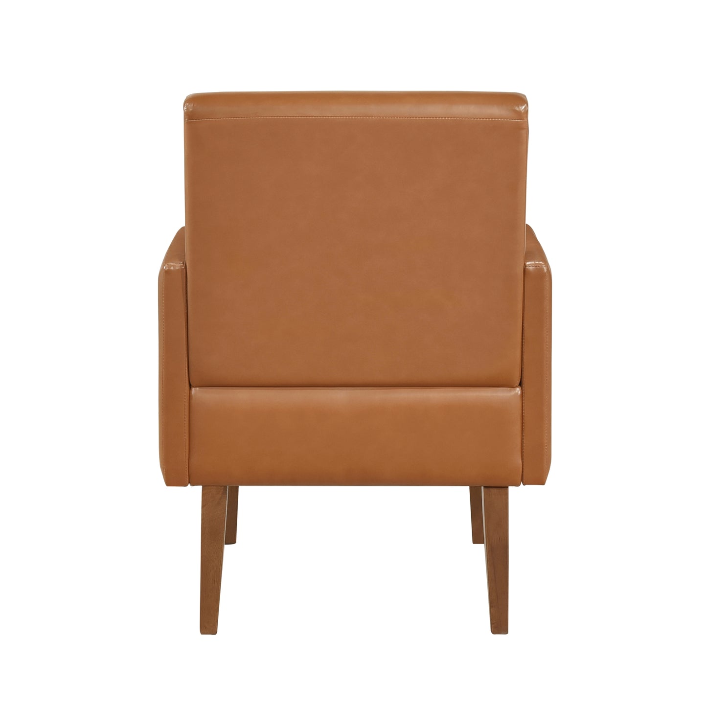 Homelegance Piers Accent Chair in Matt Brown Faux Leather 1246BRW-1