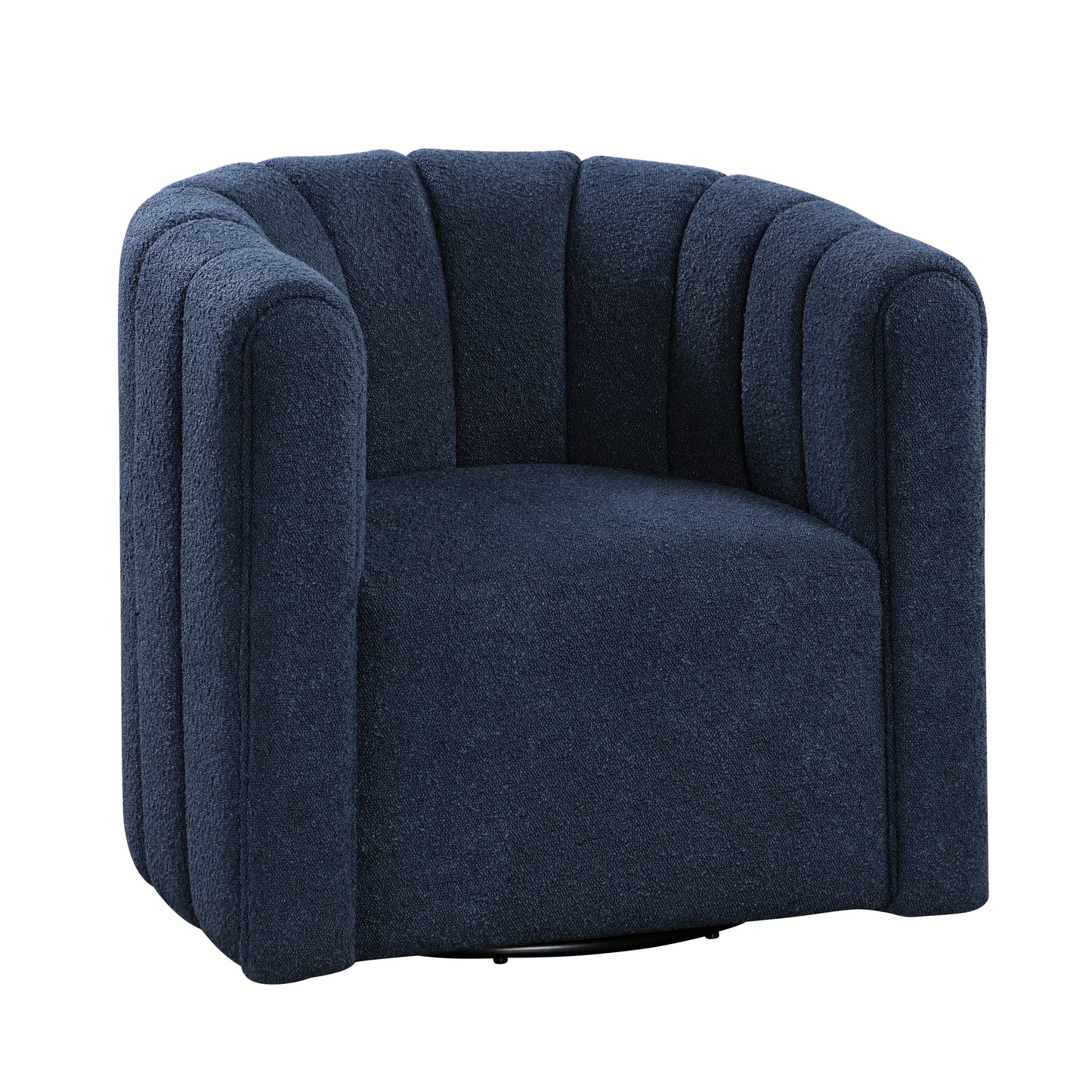 Homelegance Accent Chair Swivel Chair with Ottoman in Finish 1260BU