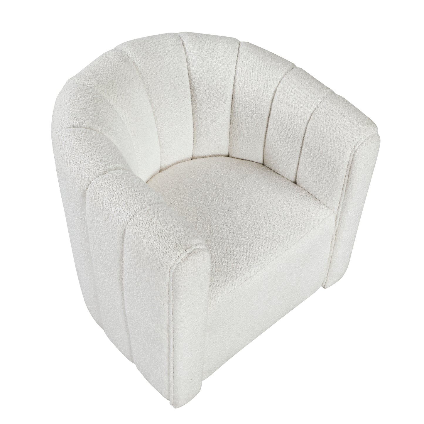Homelegance Accent Chair Swivel Chair with Ottoman Solid Wood Frame 1260WH