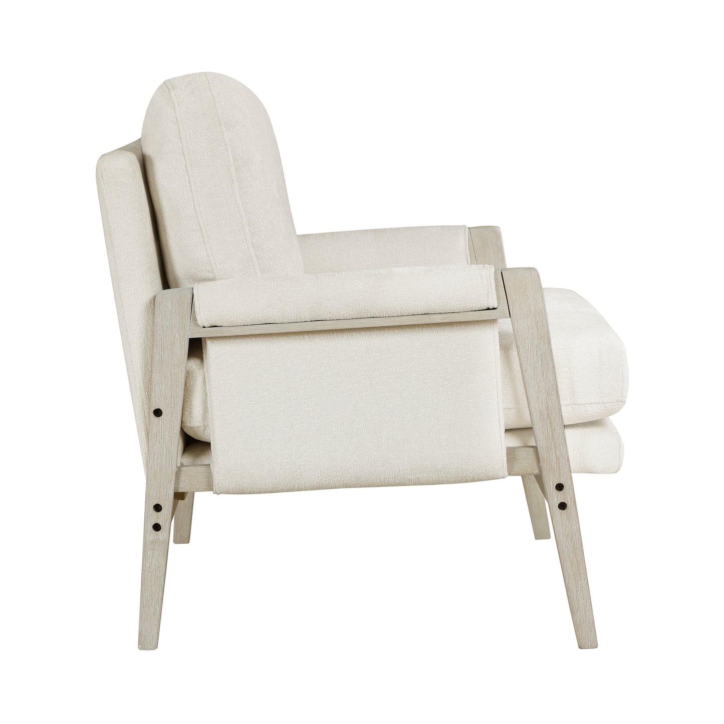 Homelegance Accent Chairs in Cream Upholstery 1269NCRM-1