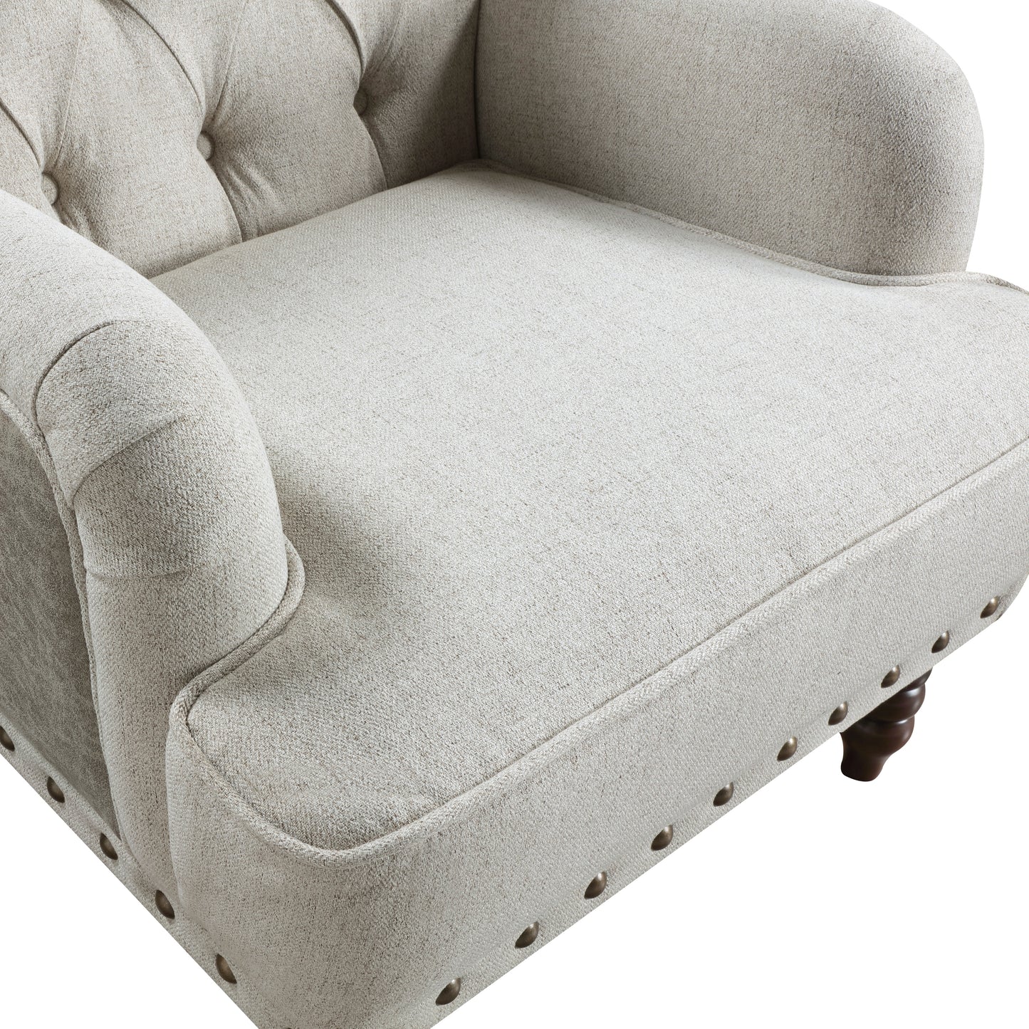 Homelegance Accent Chair in Gray Fabric with Stylish Design 1270-1
