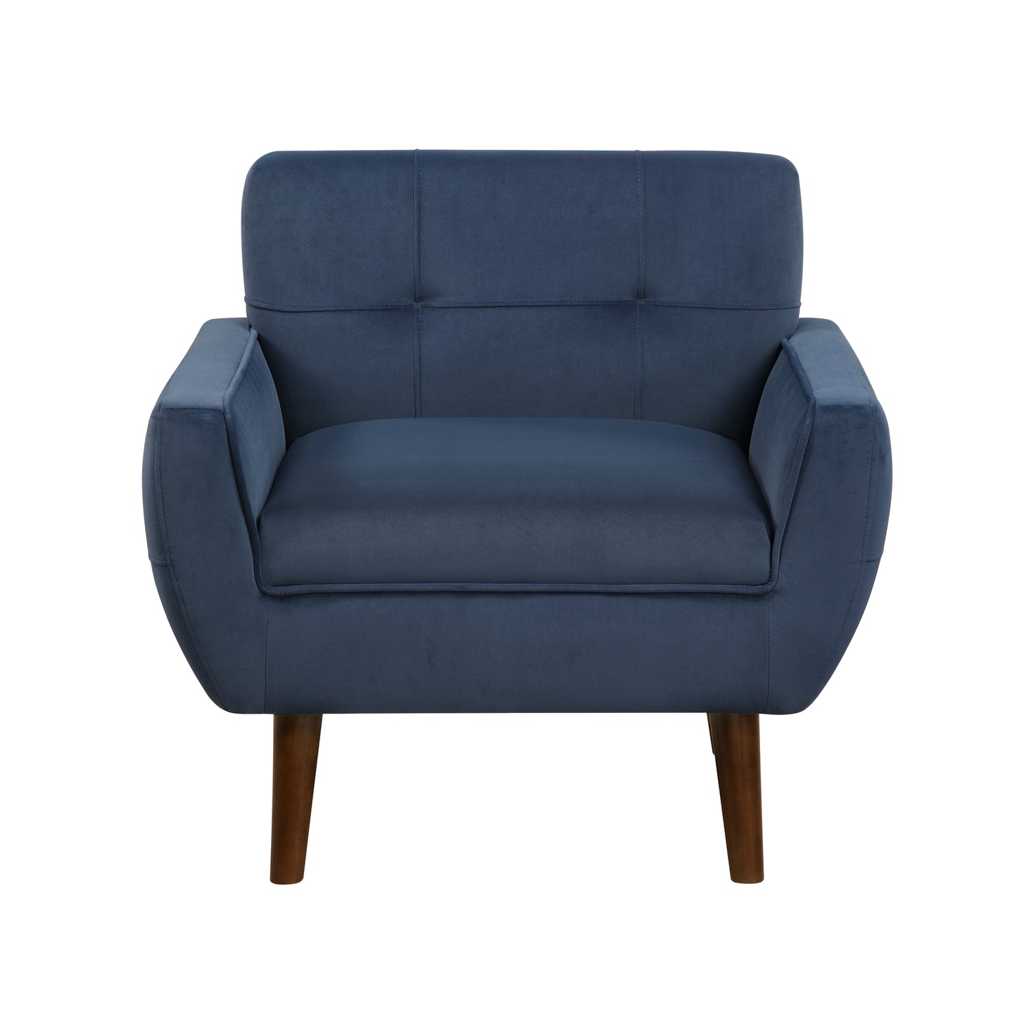 Homelegance Accent Chairs in Blue Velvet 1298BU-1