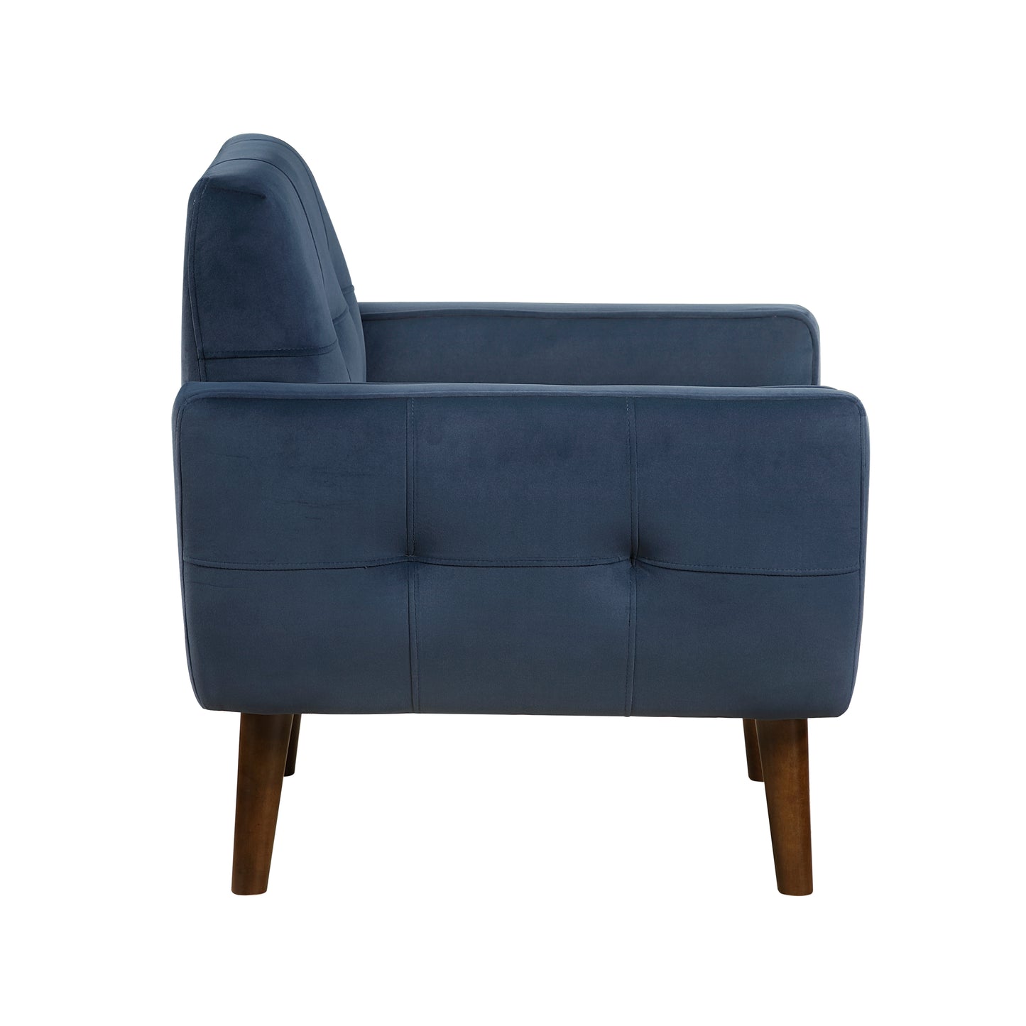 Homelegance Accent Chairs in Blue Velvet 1298BU-1