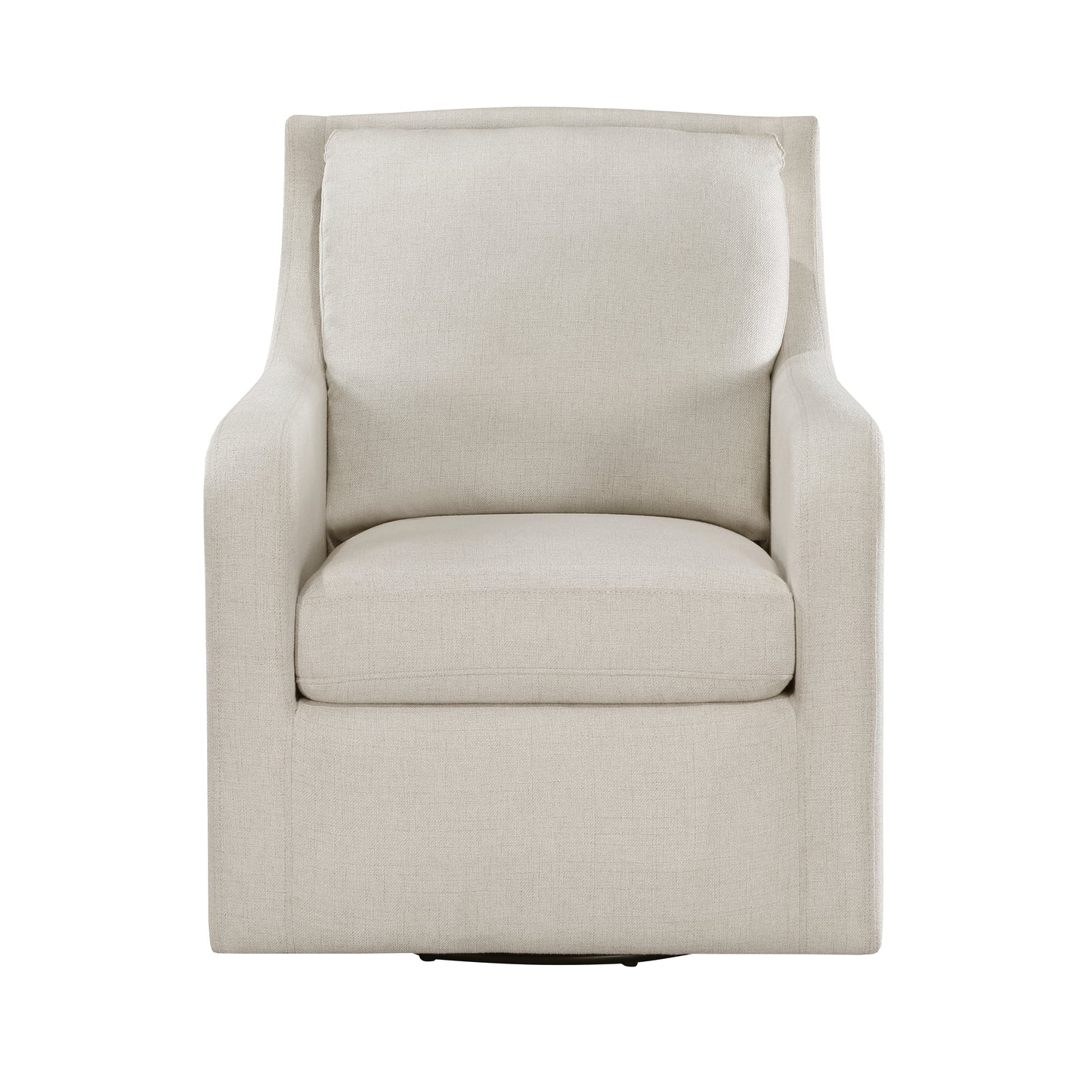Homelegance Claymont Swivel Accent Chair in Textured Beige Fabric 1299BEG-1