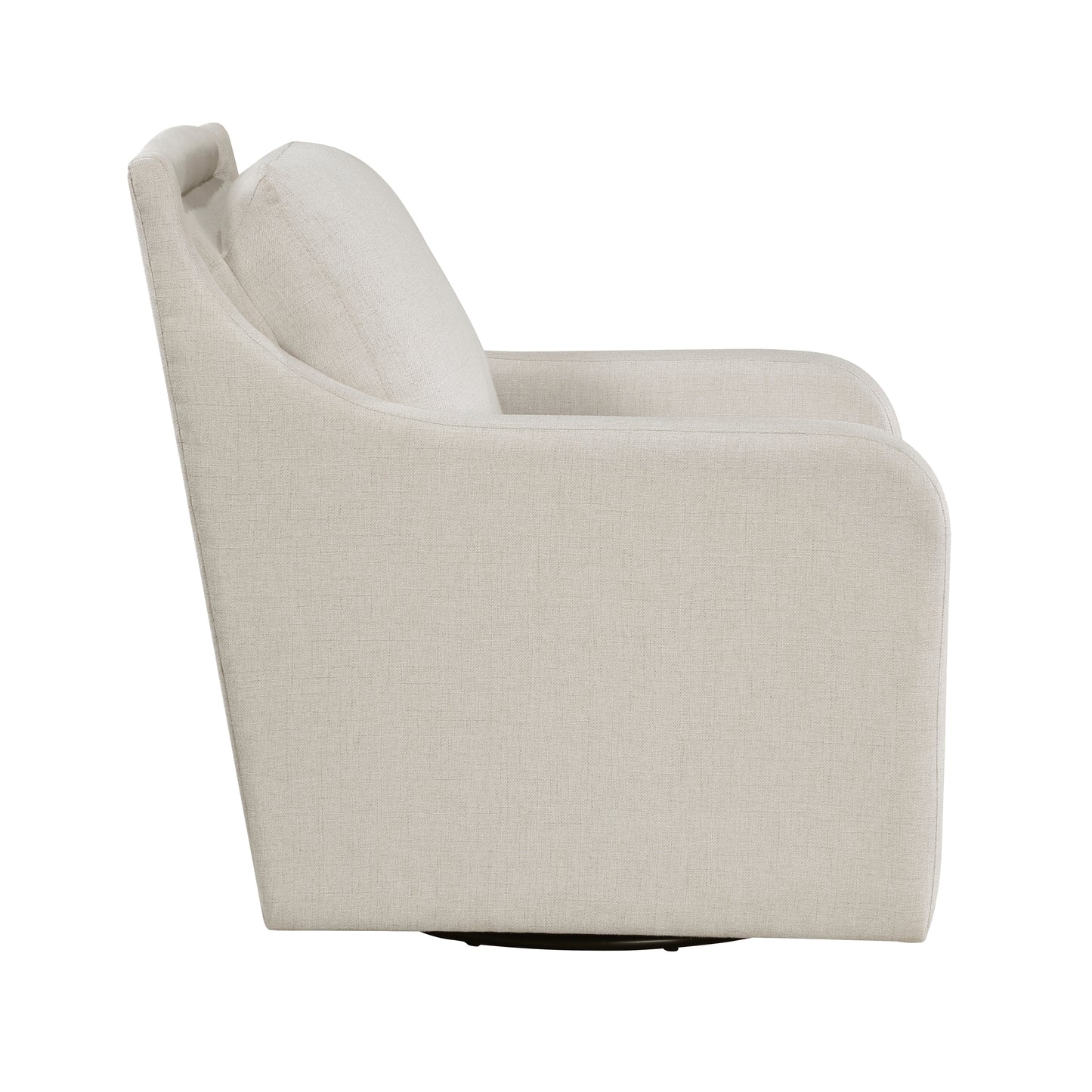 Homelegance Claymont Swivel Accent Chair in Textured Beige Fabric 1299BEG-1