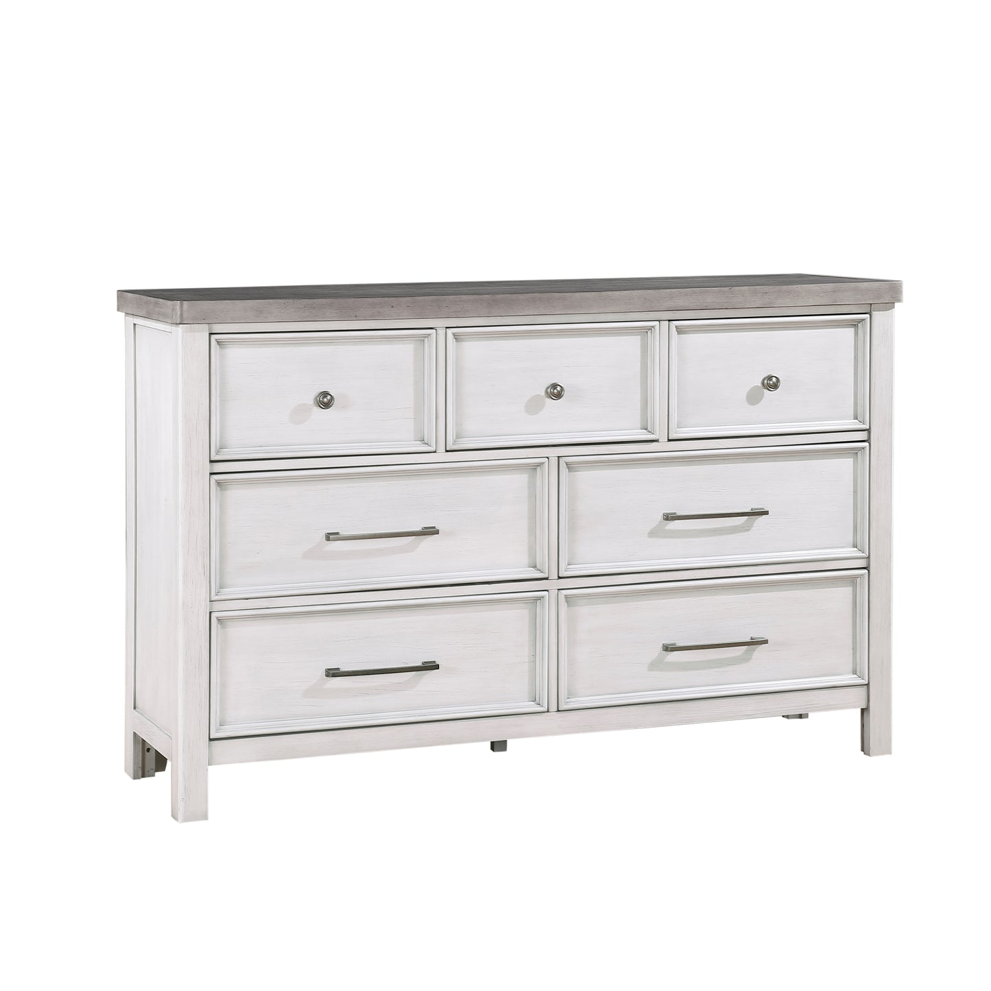 Homelegance Ambrose Dresser Antique White Gray Finish 1303-5