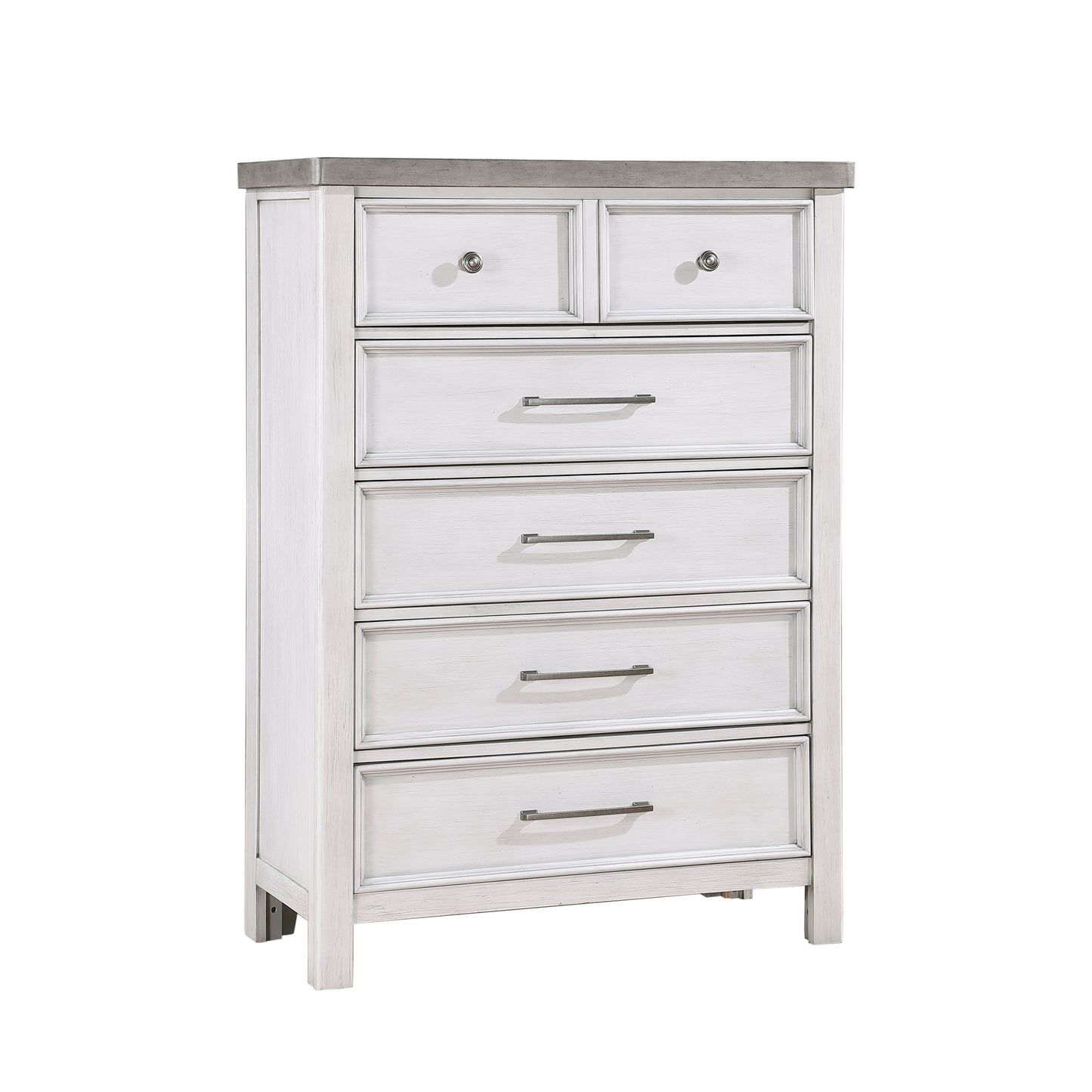 Homelegance Chest Ambrose Antique White Gray Finish 1303-9