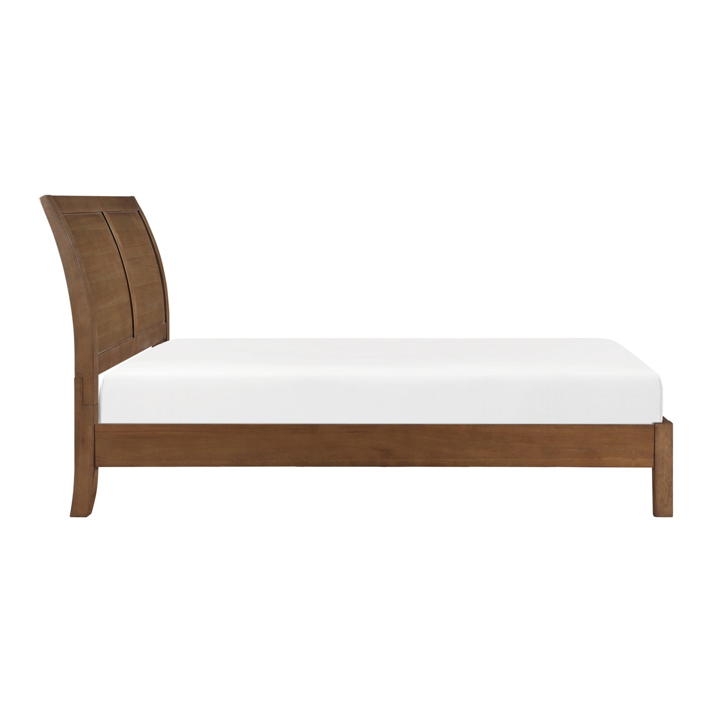 Homelegance Queen Bed Evans Light Brown Sleigh Headboard Platform 1314-1
