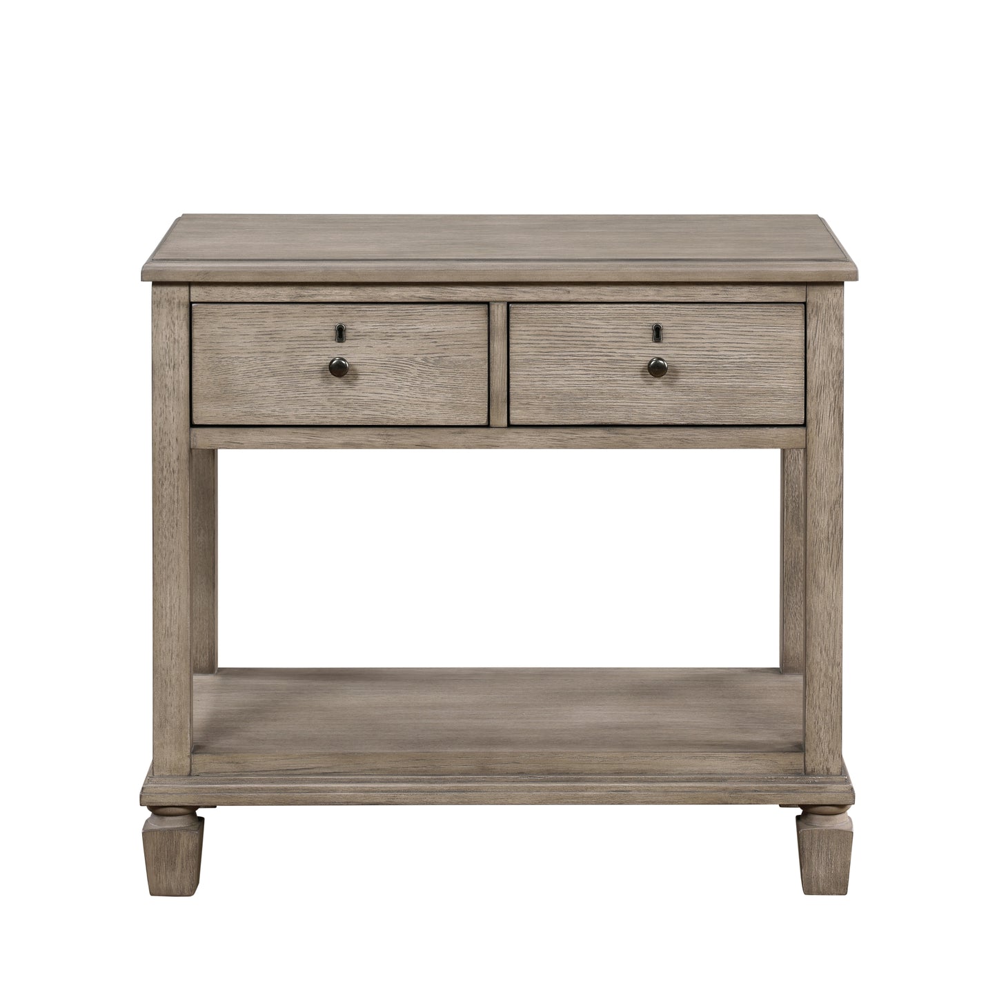 Homelegance Nightstand Marceline Gray Oak Finish Elegant Bedroom Storage 1316-4