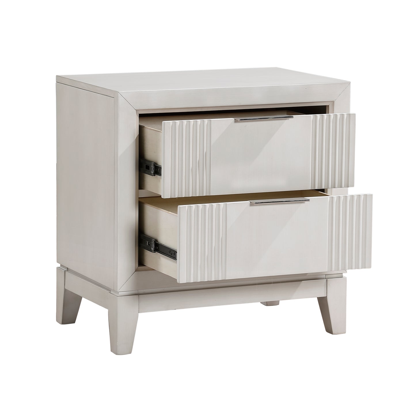 Homelegance Nightstand Florence Antique White Finish Elegant Bedroom Accent 1326-4