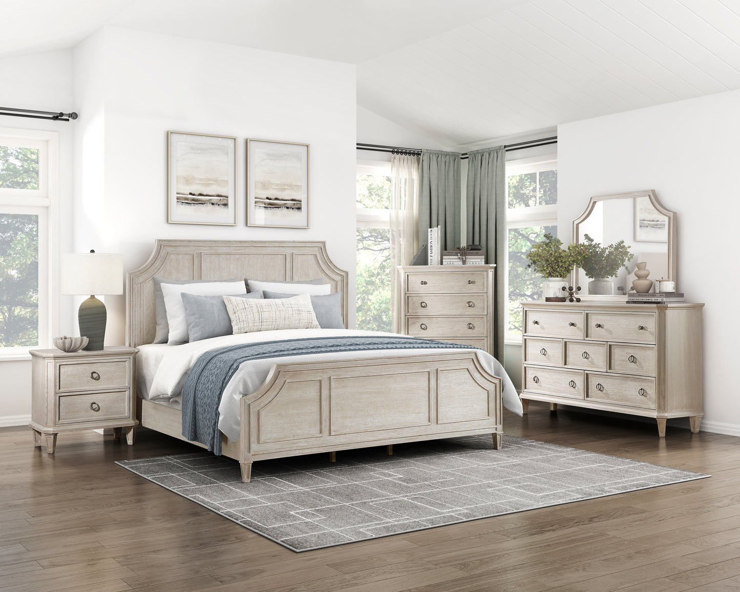 Homelegance Chest Leander Light Brownish Gray Finish Elegant Design 1344-9