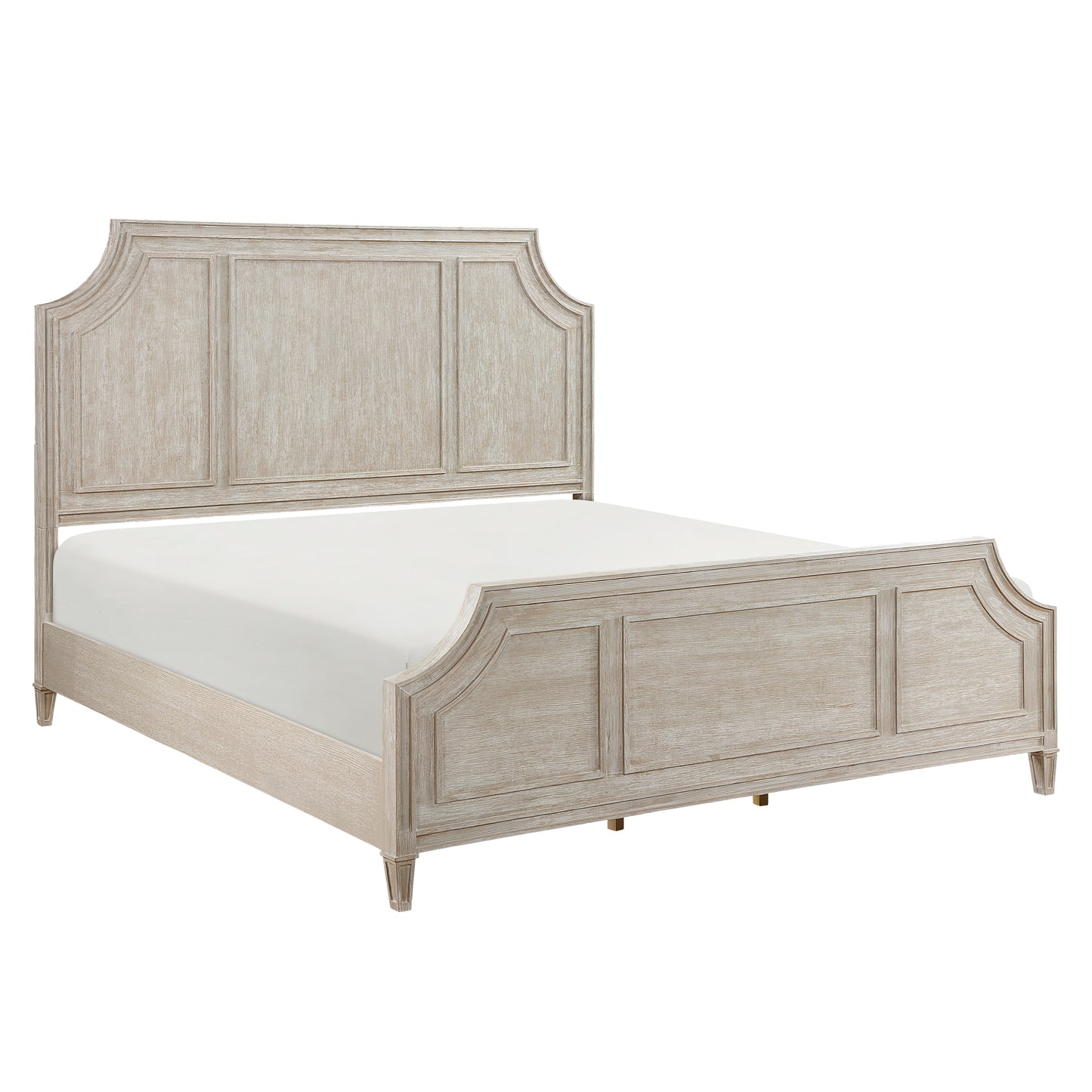 Homelegance Queen Bed Leander Light Brownish Gray Finish 1344-1