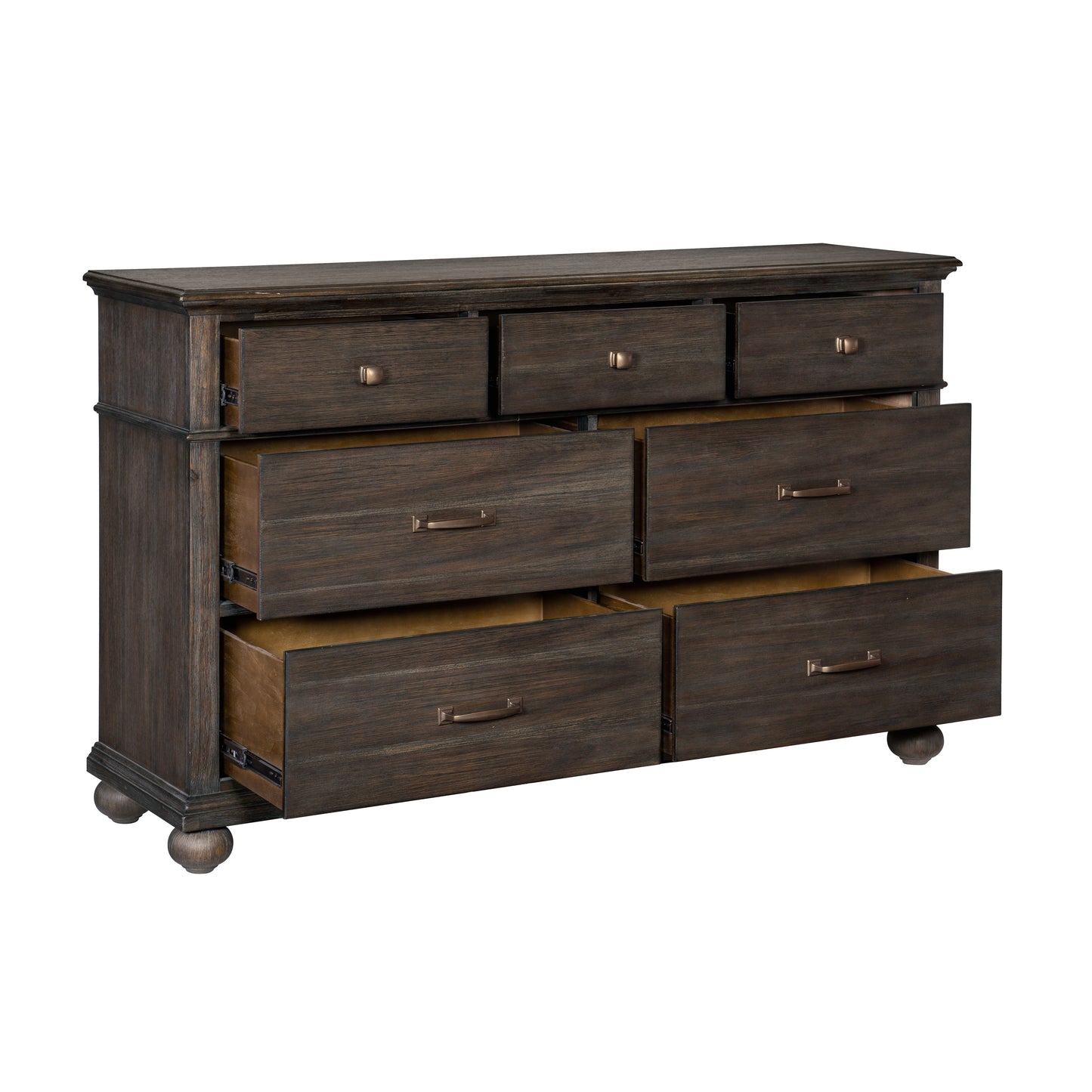 Homelegance Dresser Motsinger Rustic Brown Finish Elegant Storage Solution 1400-5