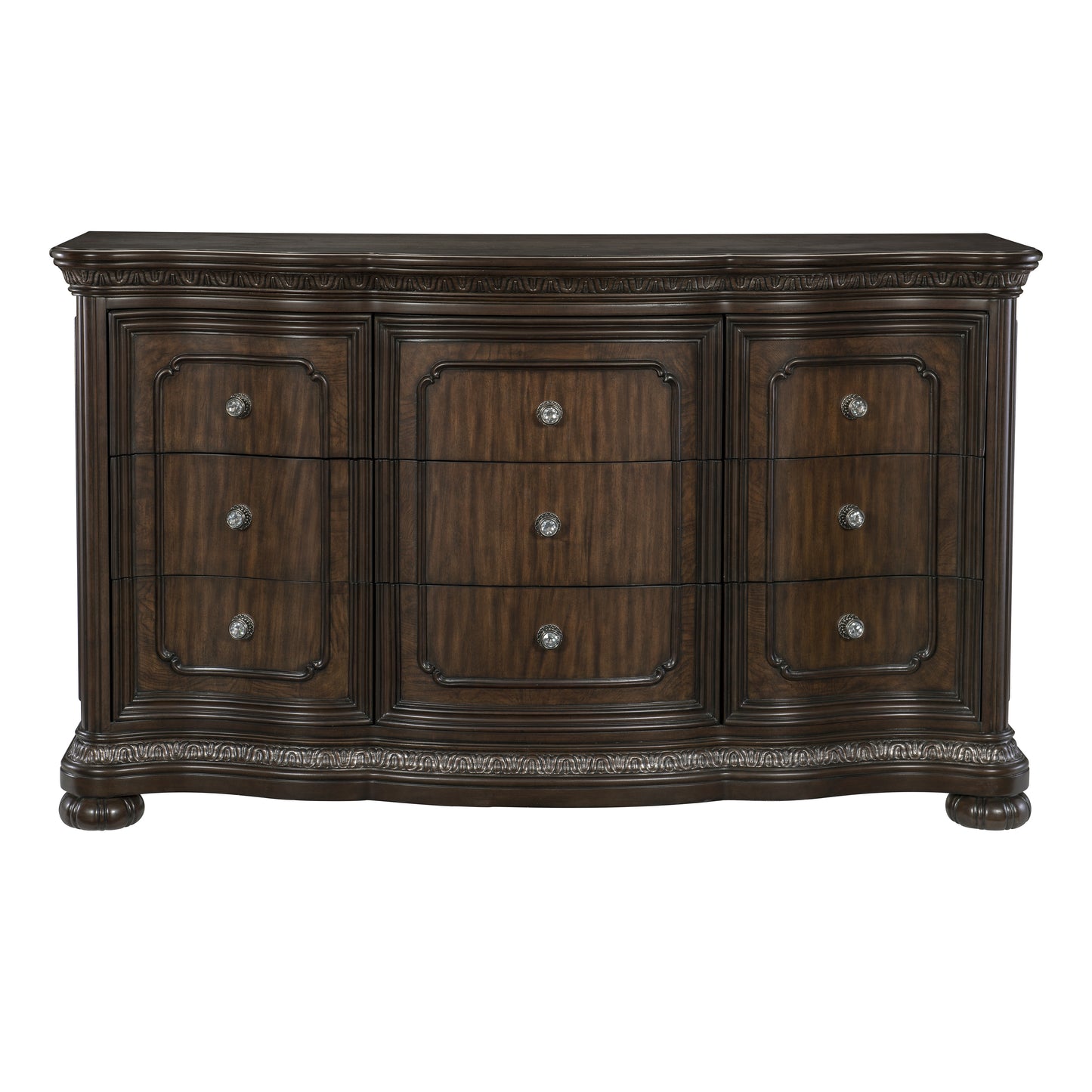 Homelegance Dresser Beddington Dark Cherry Finish with Antique Pewter Knobs 1407-5