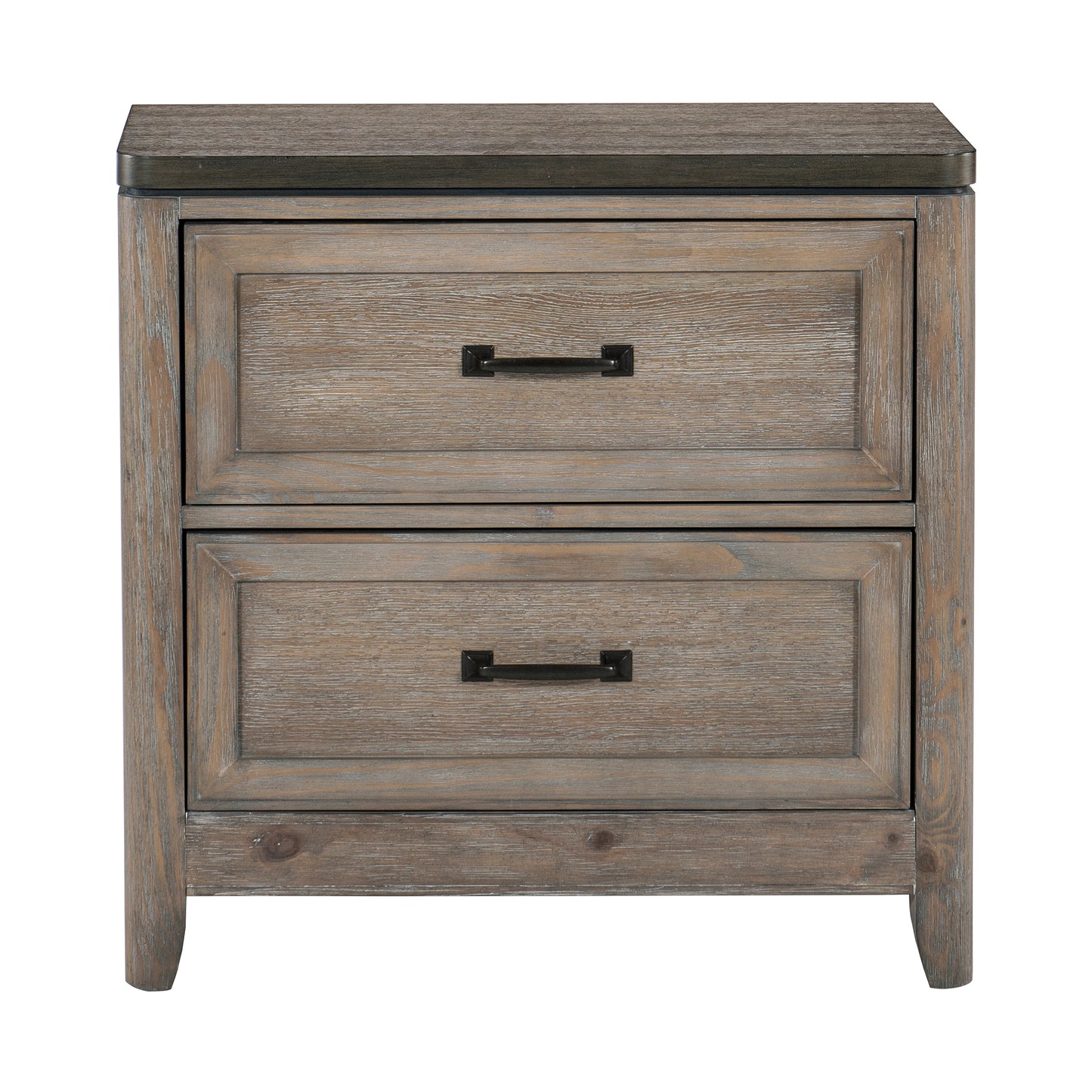 Homelegance Nightstand Newell Gray Oak Finish 1412-4