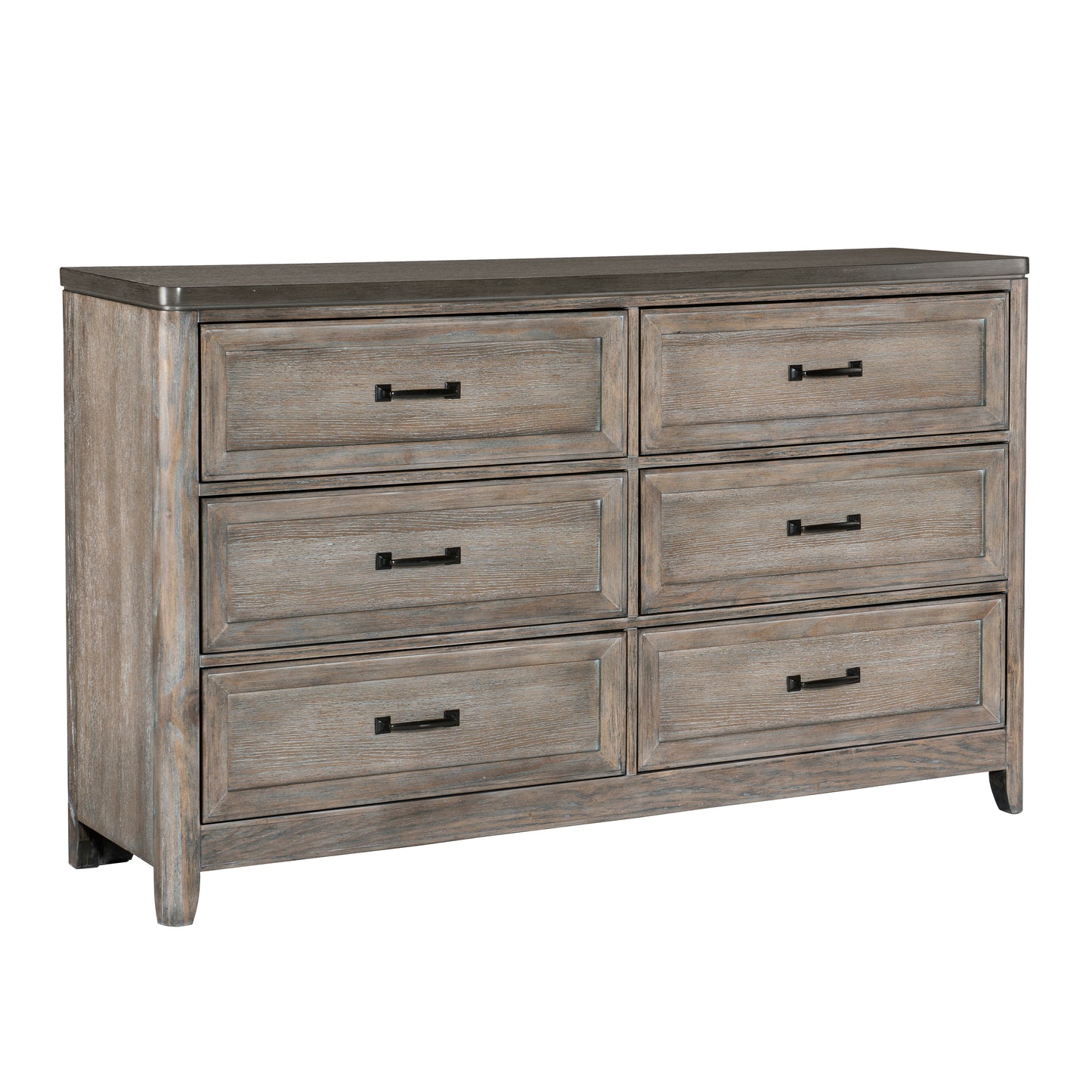 Homelegance Dresser Newell Gray Oak Finish with Metal Hardware 1412-5