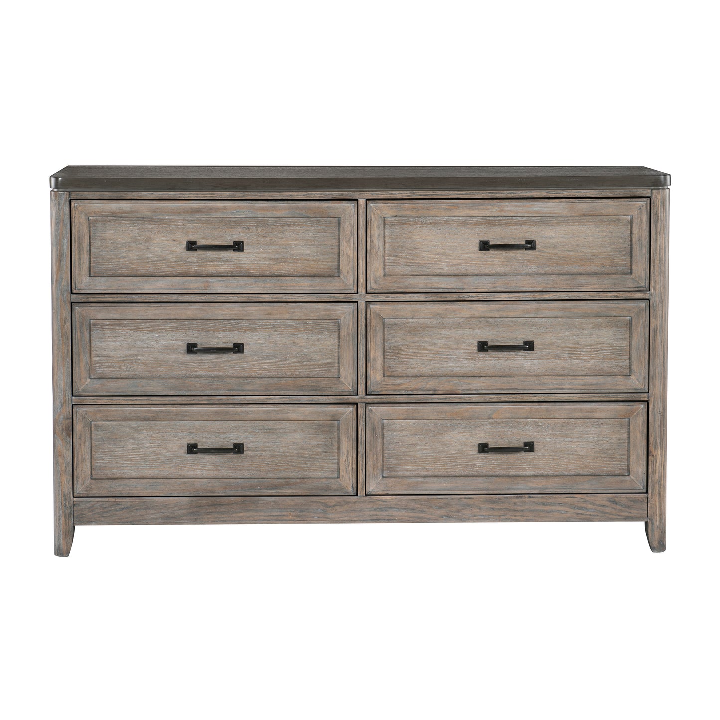 Homelegance Dresser Newell Gray Oak Finish with Metal Hardware 1412-5