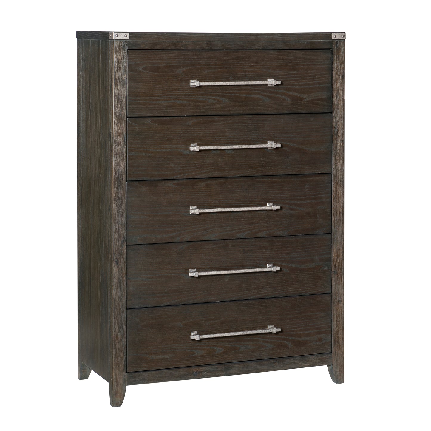 Homelegance Chest Bellamy Dark Brown Finish with Silver Hardware 1413-9