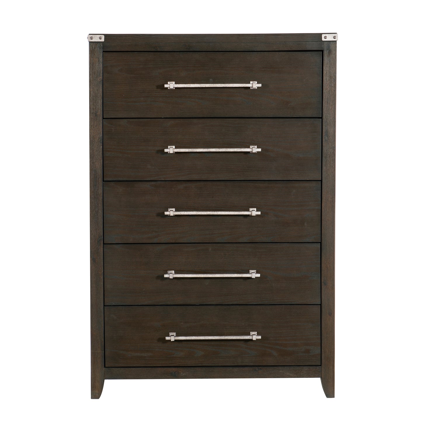Homelegance Chest Bellamy Dark Brown Finish with Silver Hardware 1413-9