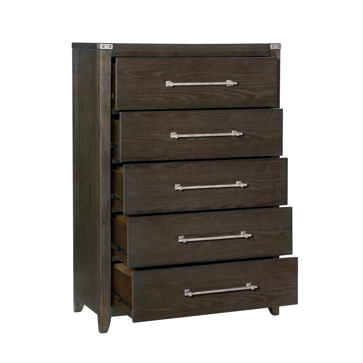 Homelegance Chest Bellamy Dark Brown Finish with Silver Hardware 1413-9