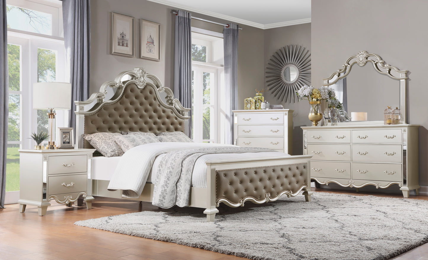 Homelegance Chest Ever Champagne Finish Elegant Design 1429-9