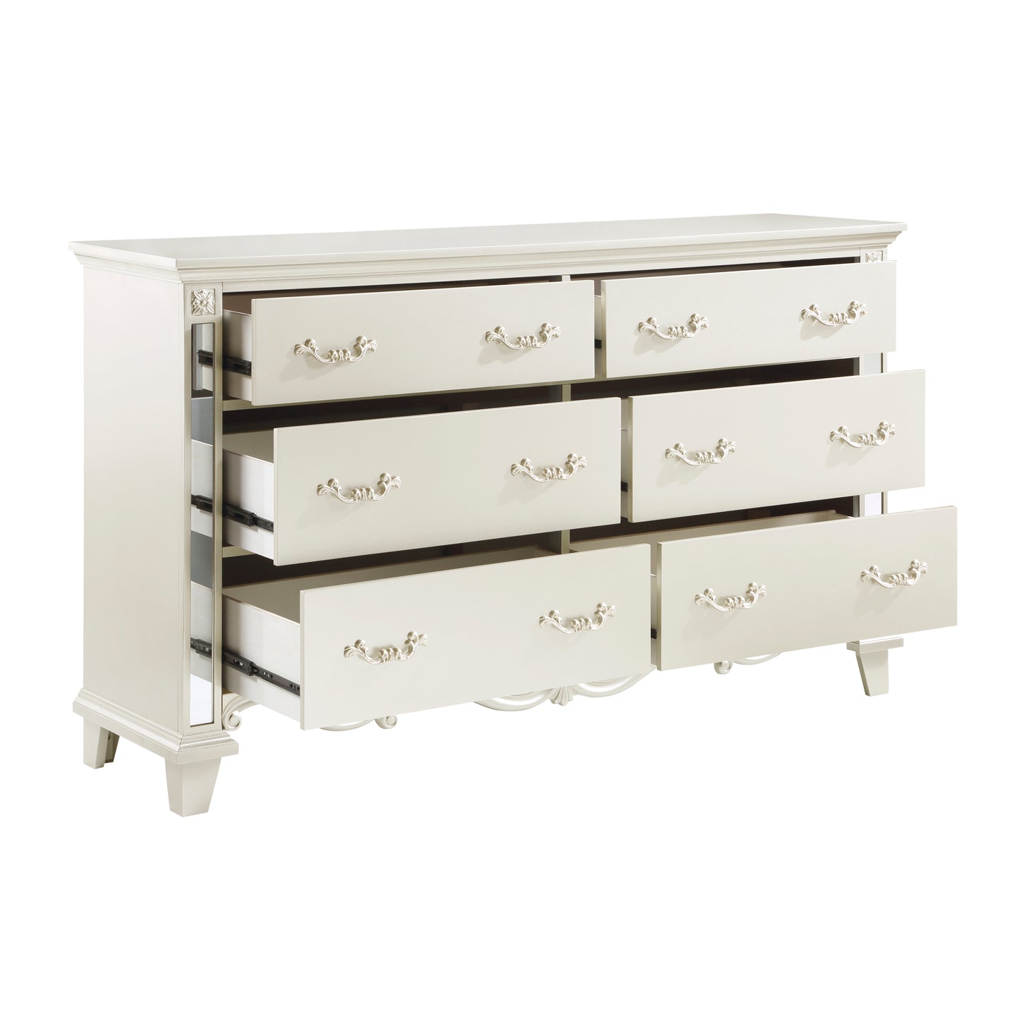 Homelegance Dresser Ever Champagne Finish with Mirror Accents 1429-5
