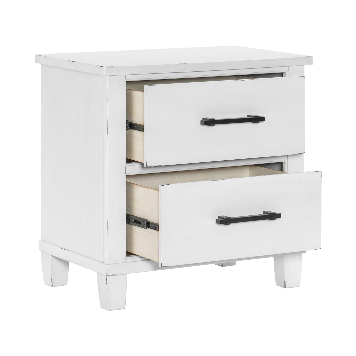 Homelegance Nightstand Laurelville Antique White Finish 1447-4