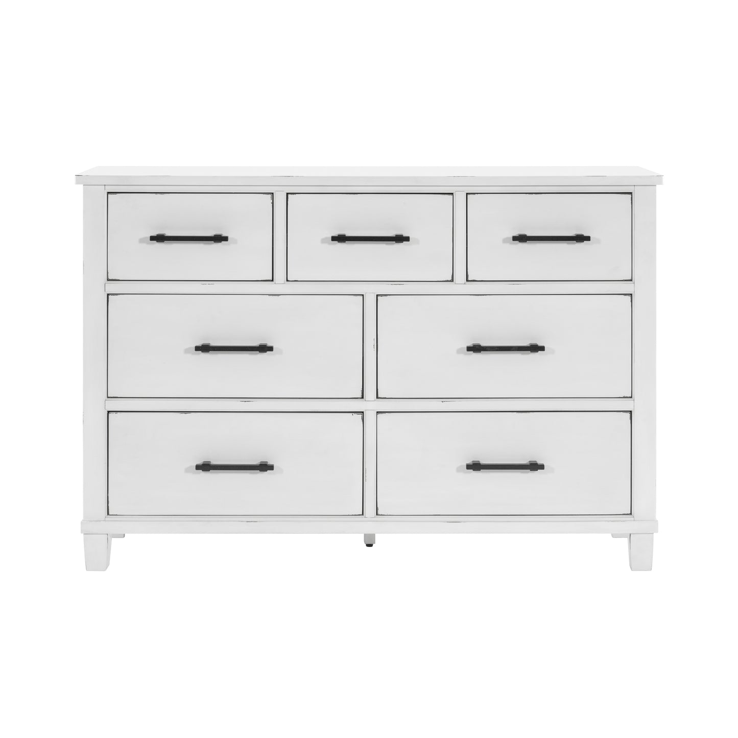 Homelegance Laurelville Dresser Antique White Finish 1447-5