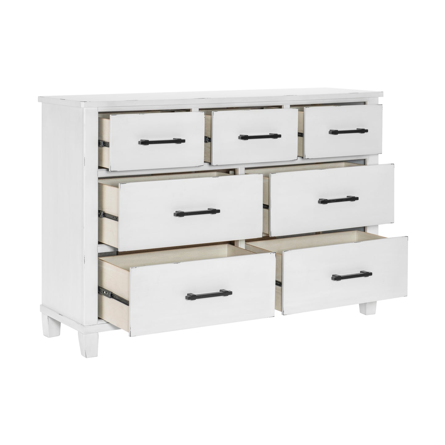 Homelegance Laurelville Dresser Antique White Finish 1447-5
