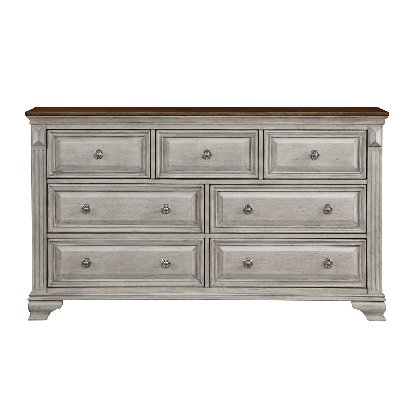 Homelegance Dresser Marquette Gray Brown Finish Elegant Storage Solution 1449-5