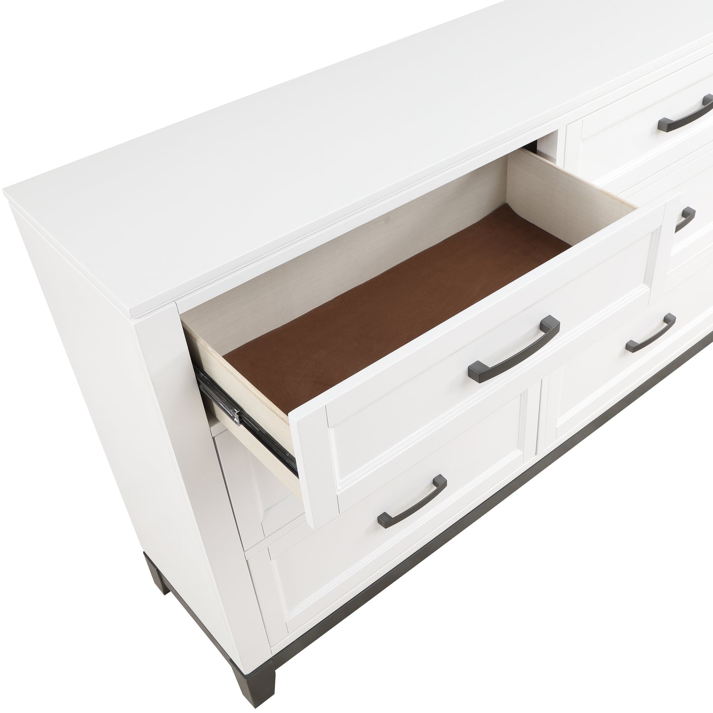 Homelegance Dresser Garretson White Finish Elegant Bedroom Dresser 1450WH-5