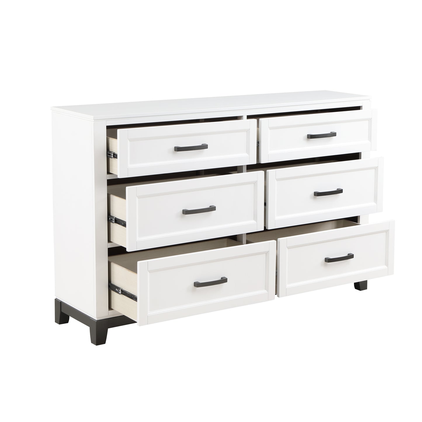 Homelegance Dresser Garretson White Finish Elegant Bedroom Dresser 1450WH-5