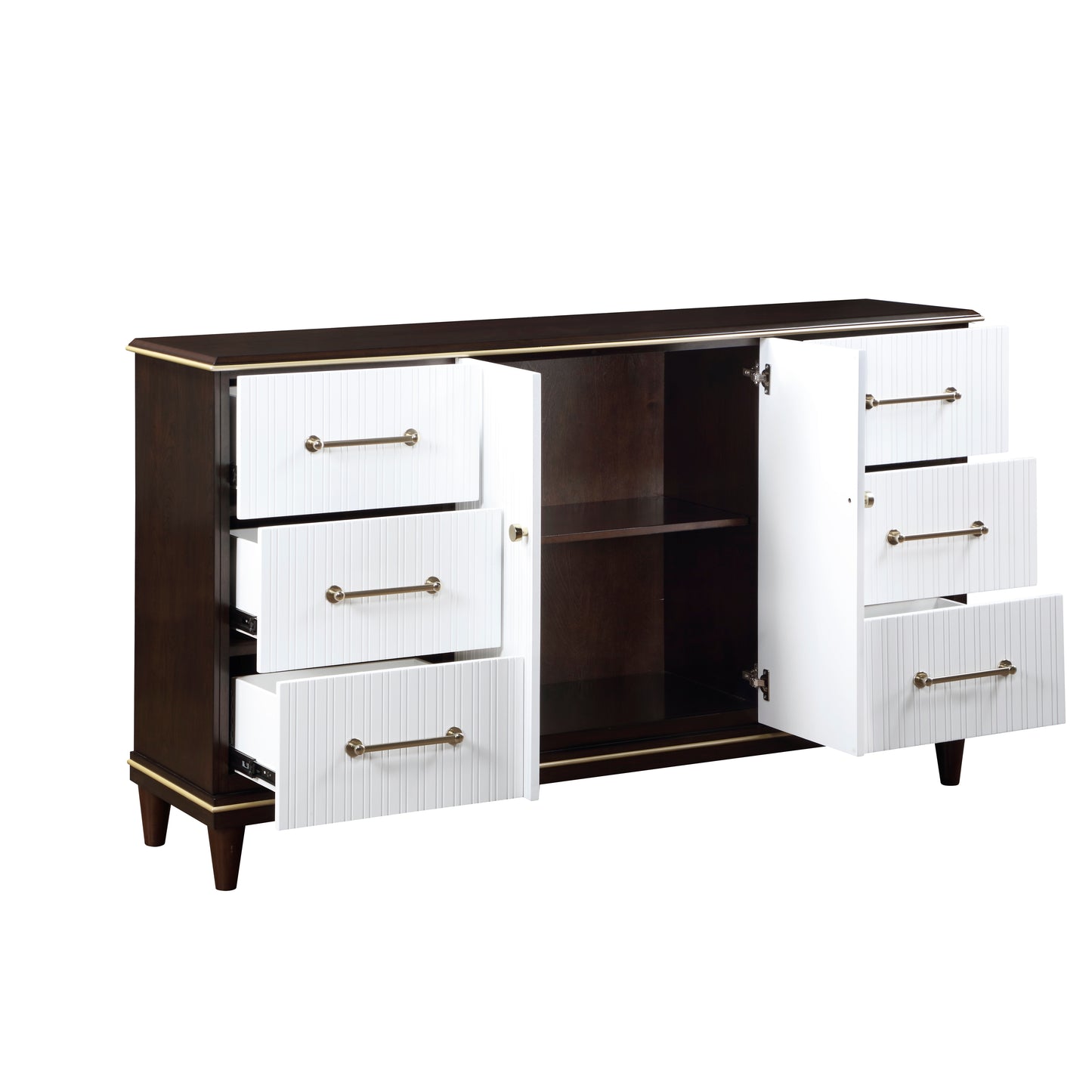 Homelegance Dresser Niles White Cherry Finish Elegant Design 1451-5