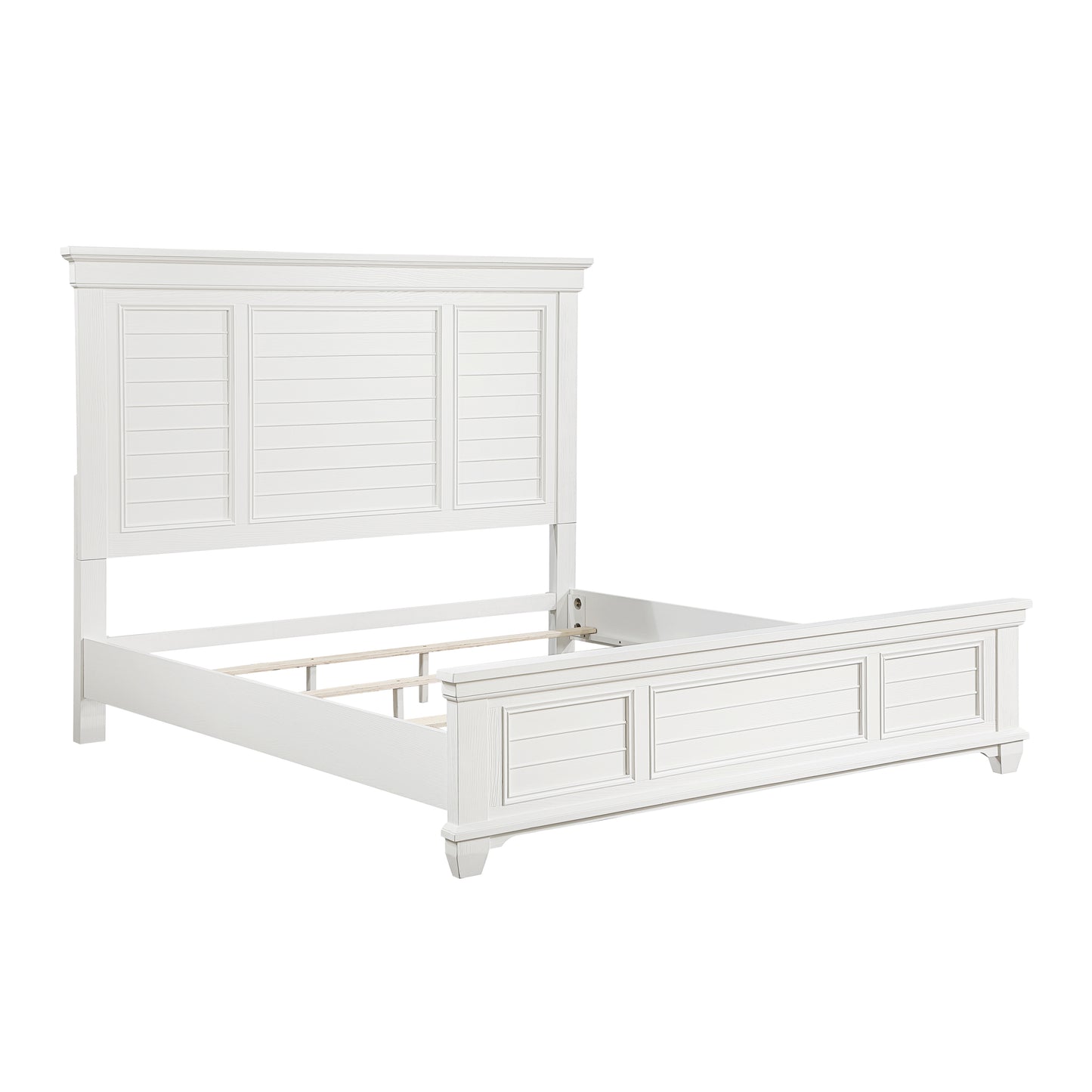 Homelegance Queen Bed Mackinac White Finish Elegant Design 1454-1