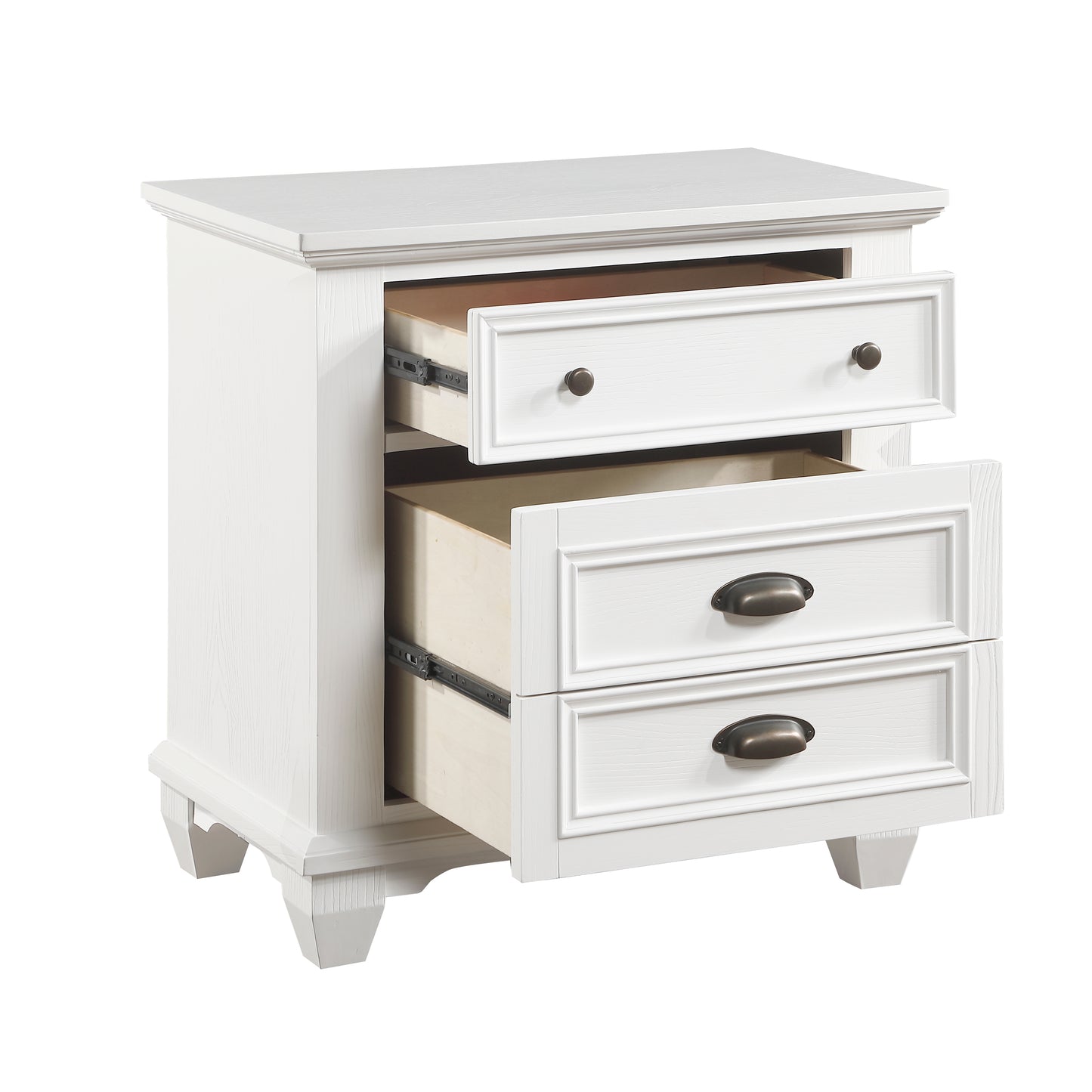 Homelegance Nightstand Mackinac White Finish Timeless Elegance 1454-4