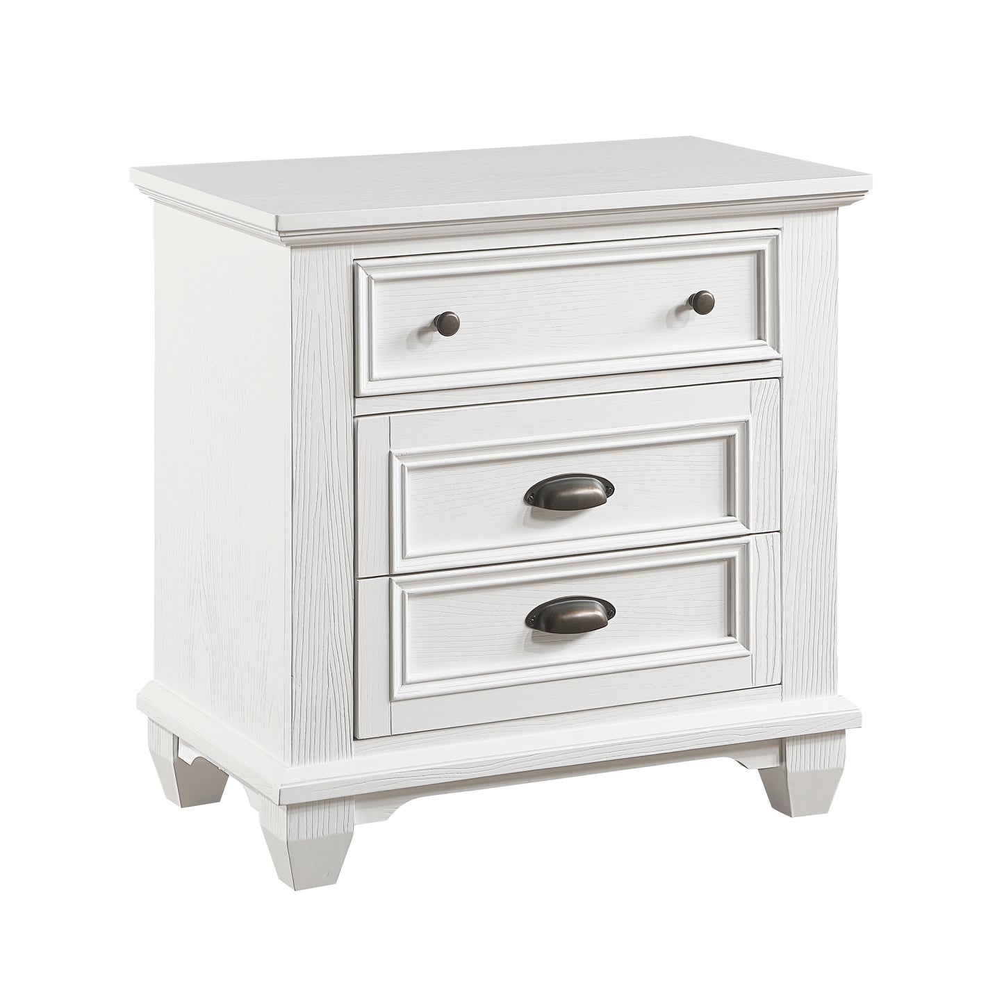 Homelegance Nightstand Mackinac White Finish Timeless Elegance 1454-4