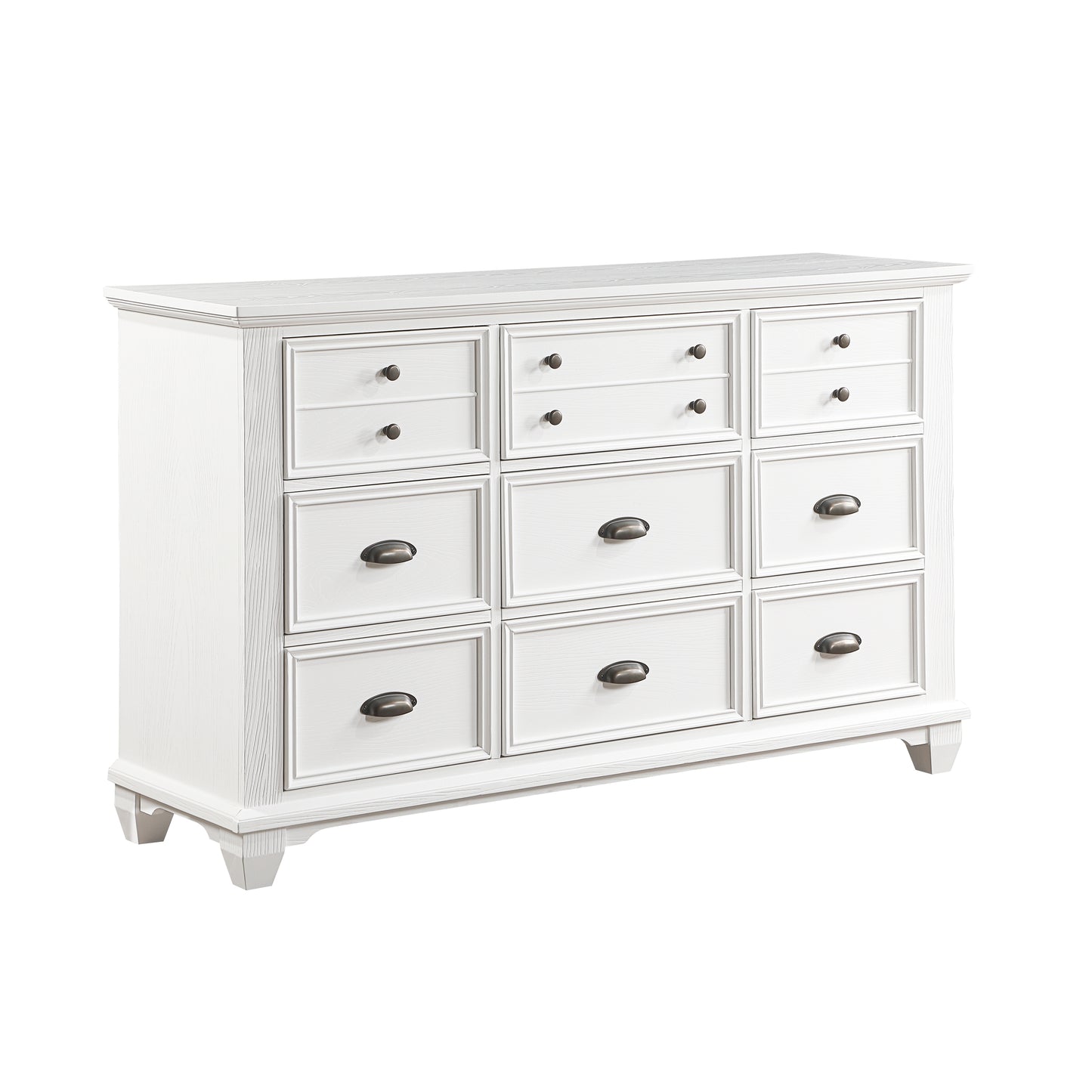 Homelegance Dresser Mackinac White Finish Elegant Storage Solution 1454-5