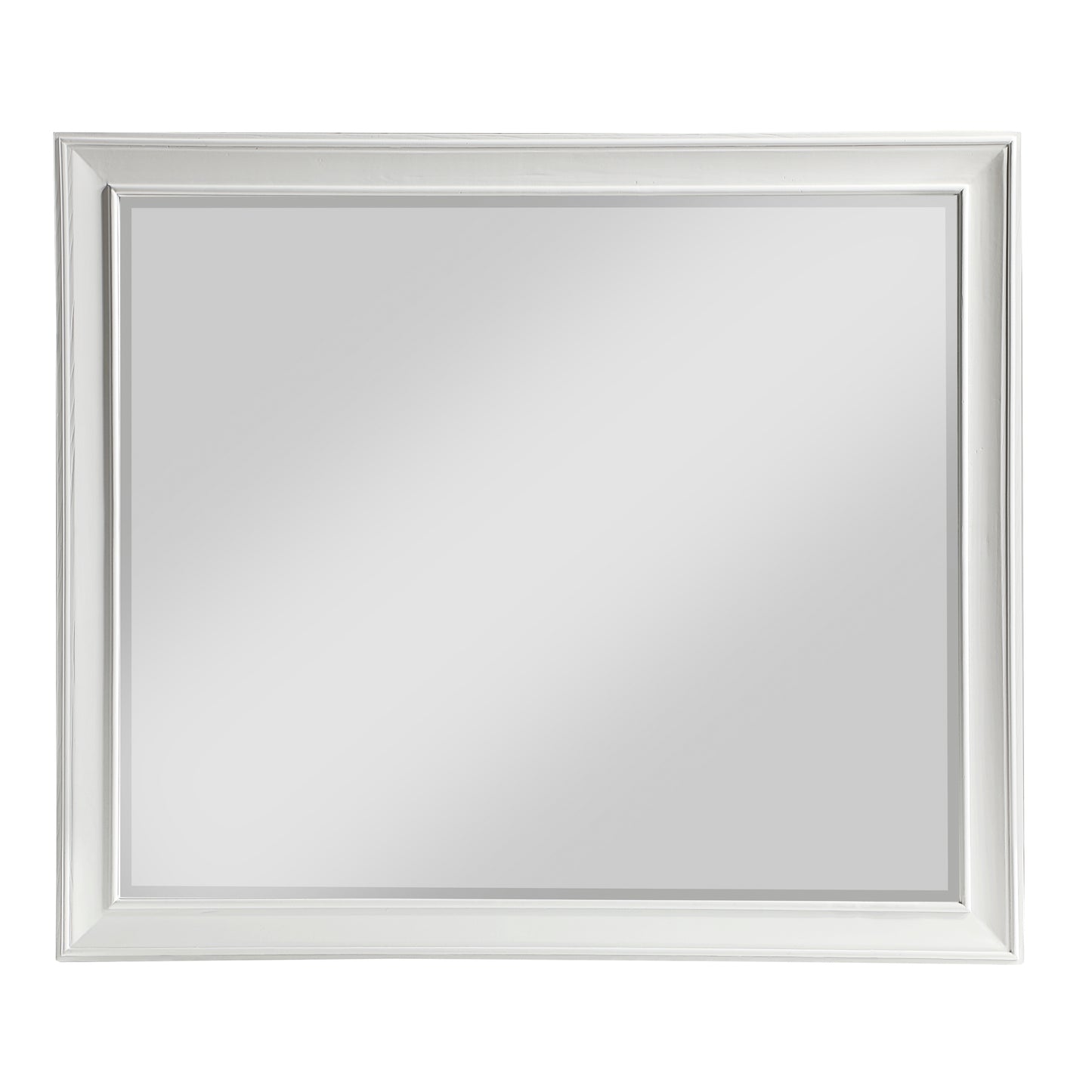 Homelegance Mackinac Dresser Mirror Bright White Finish 1454-6