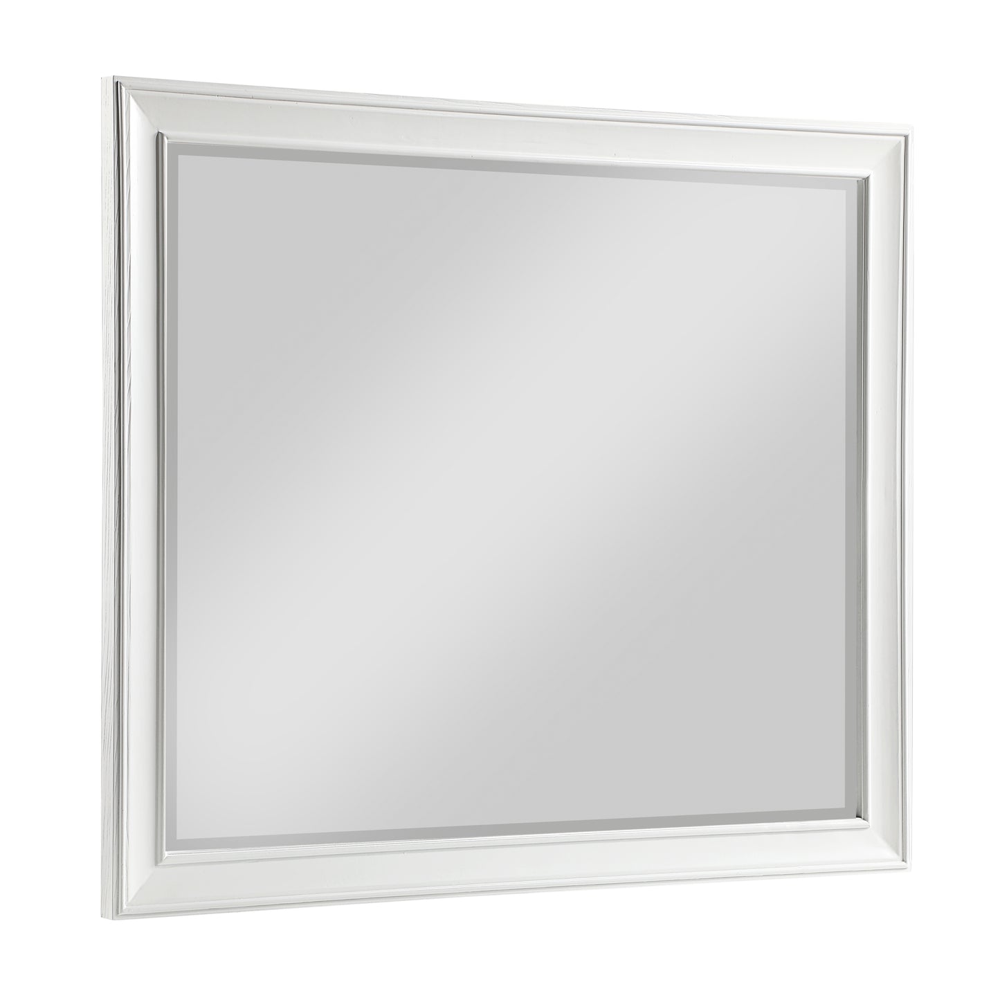 Homelegance Mackinac Dresser Mirror Bright White Finish 1454-6