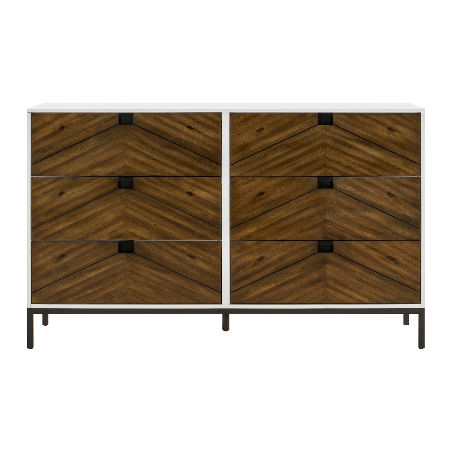 Homelegance Dresser Oslo Walnut White Finish 1456-5