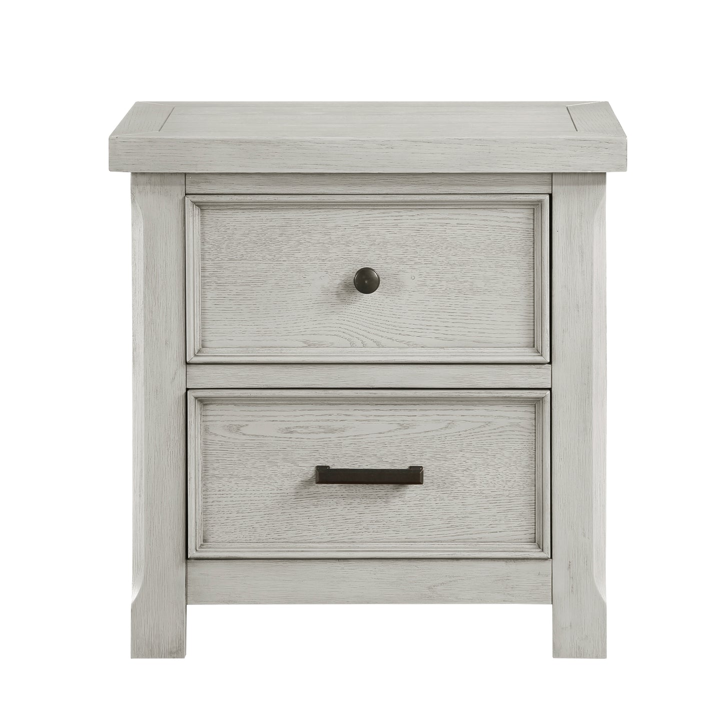 Homelegance Nightstand Providence Light Gray Finish 1458-4