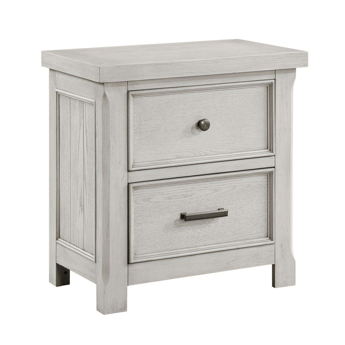 Homelegance Nightstand Providence Light Gray Finish 1458-4