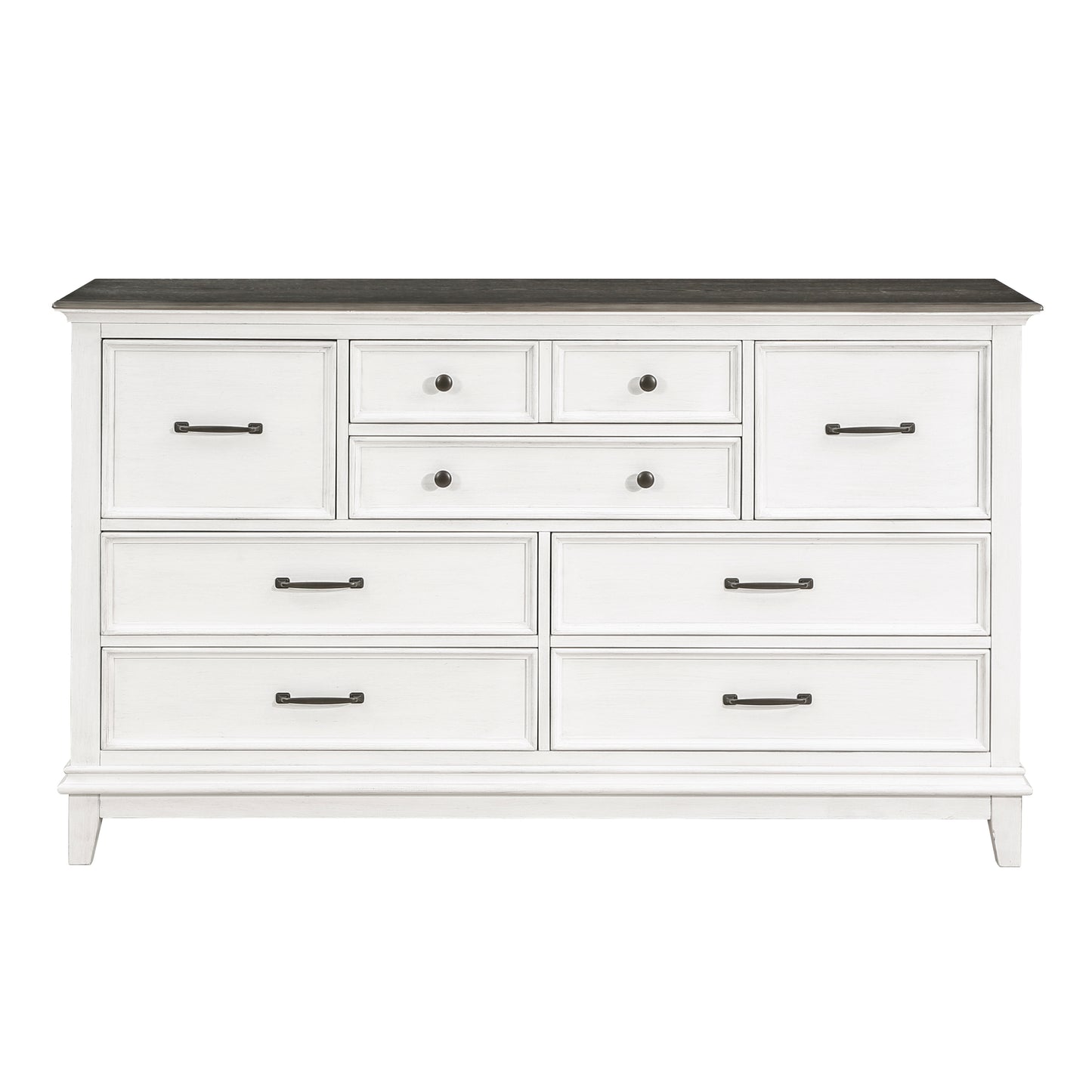 Homelegance Dresser Dressererton Dark Brown Antique White Finish 1463-5