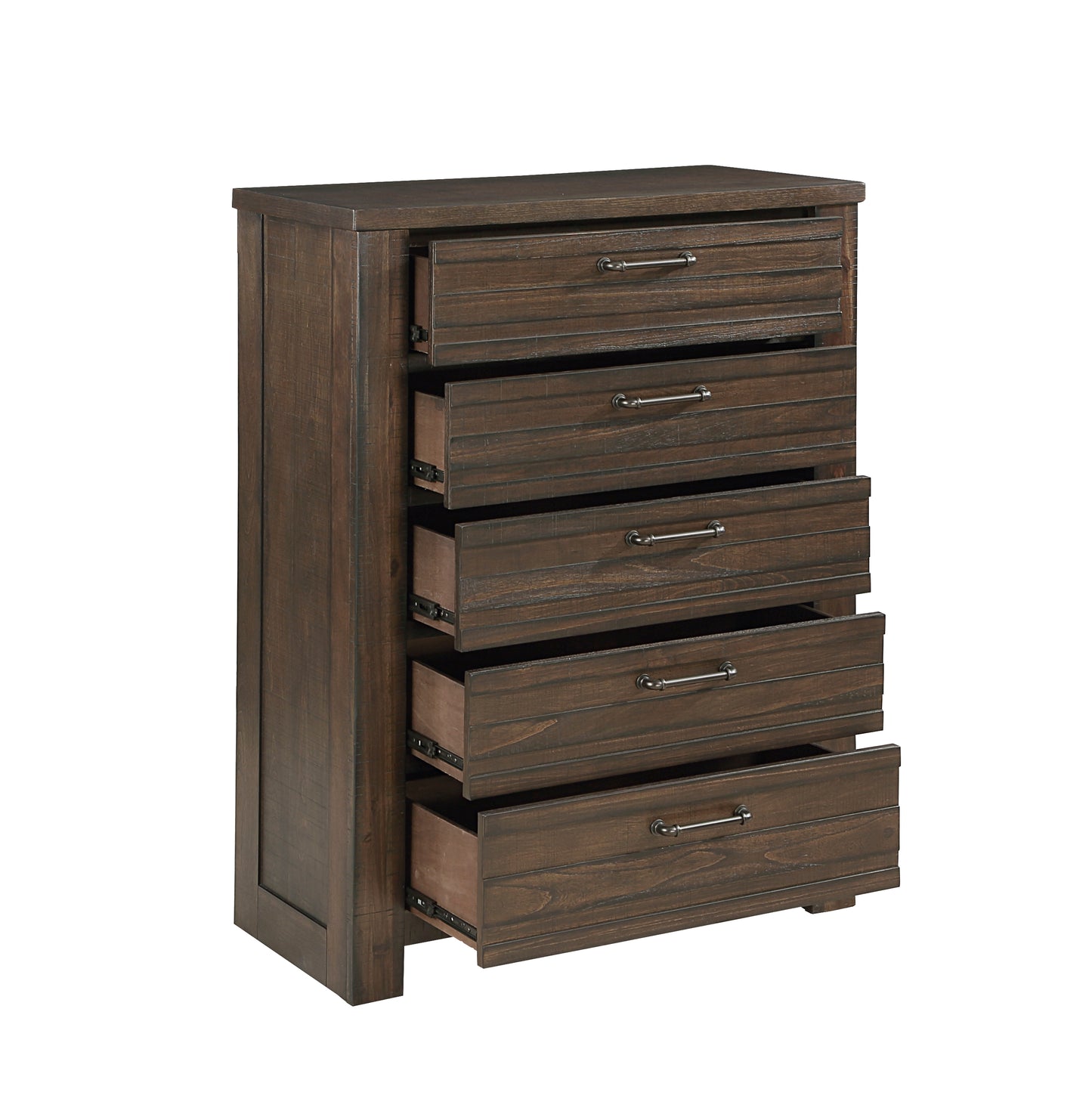 Homelegance Longview Chest Dark Brown Finish with Rustic Charm 1498DB-9
